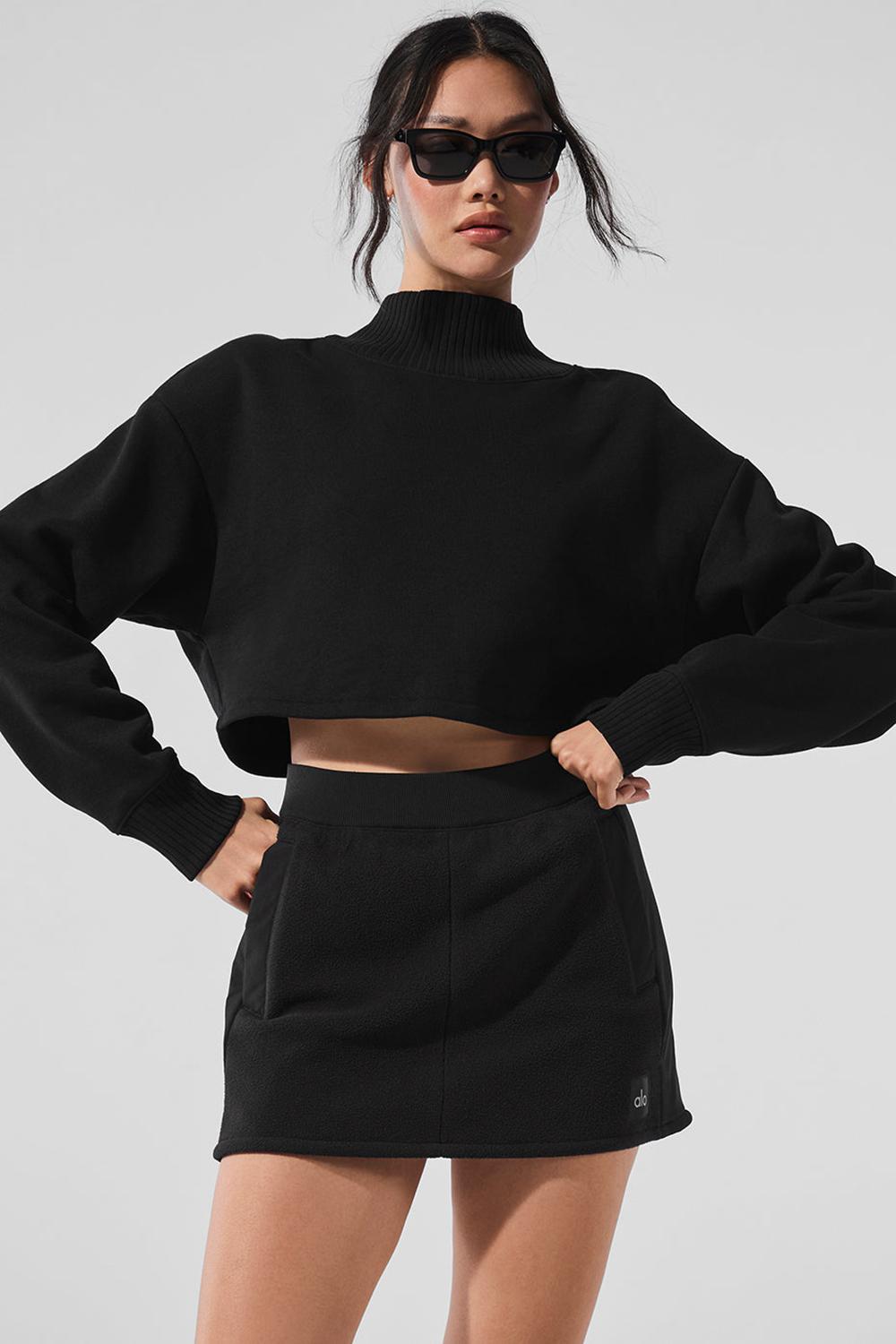 Coverup Alo Yoga Cropped Serenity Mujer Negros | Mexico  SWK-842036