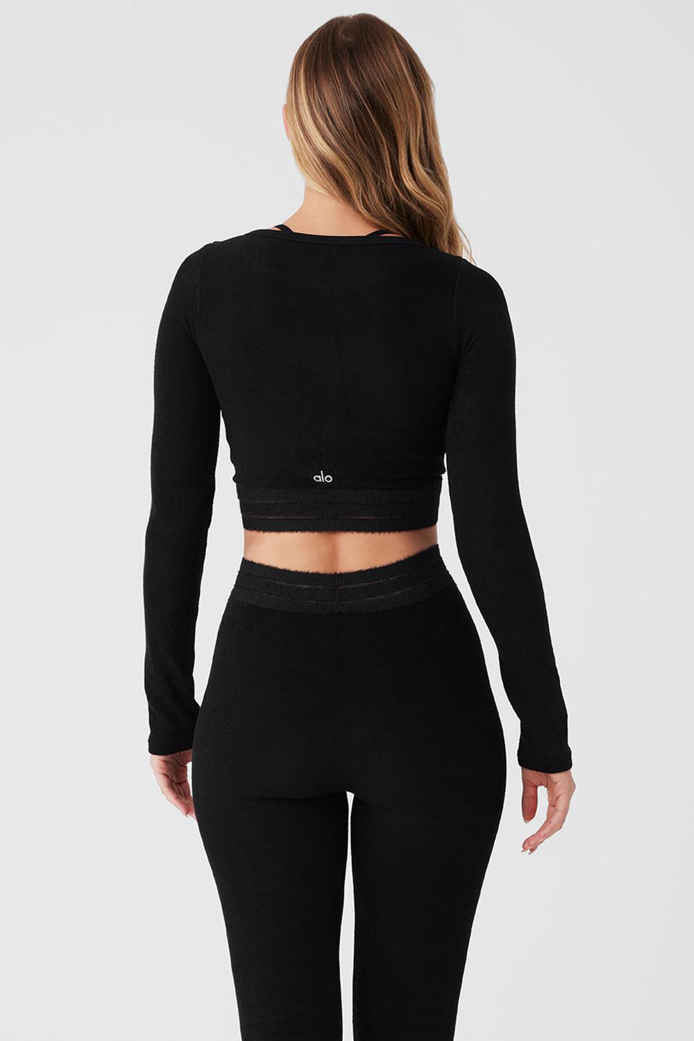 Coverup Alo Yoga Seamless Luxe Terry Cuddle Mujer Negros | Mexico  JQS-763240