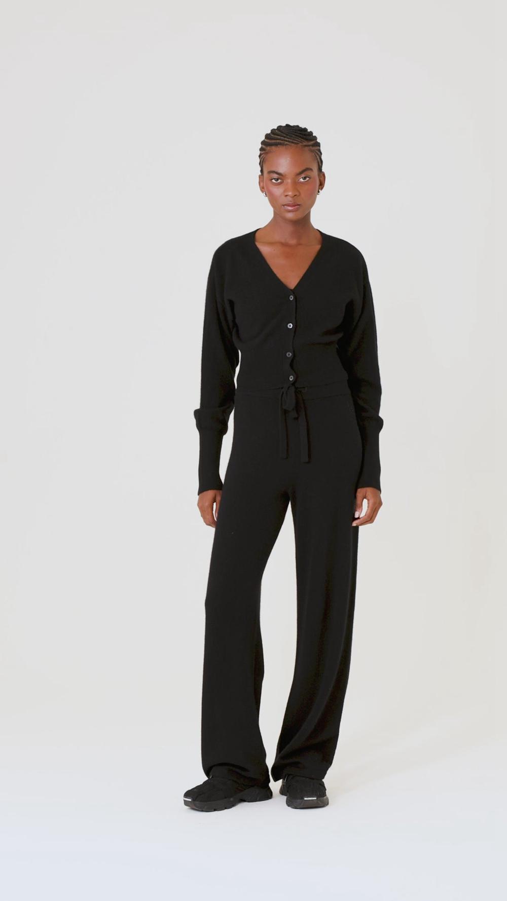 Cárdigan Alo Yoga Cashmere Jet Set Mujer Azul Marino | Mexico  ZHT-457623