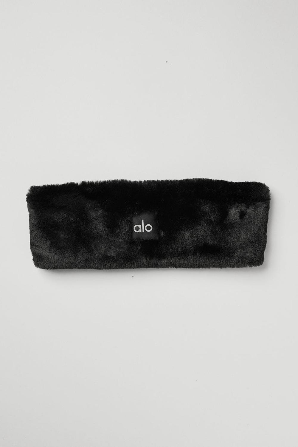 Diademas Alo Yoga Faux Fur Ear Warmers Mujer Negros | Mexico  RAZ-851370