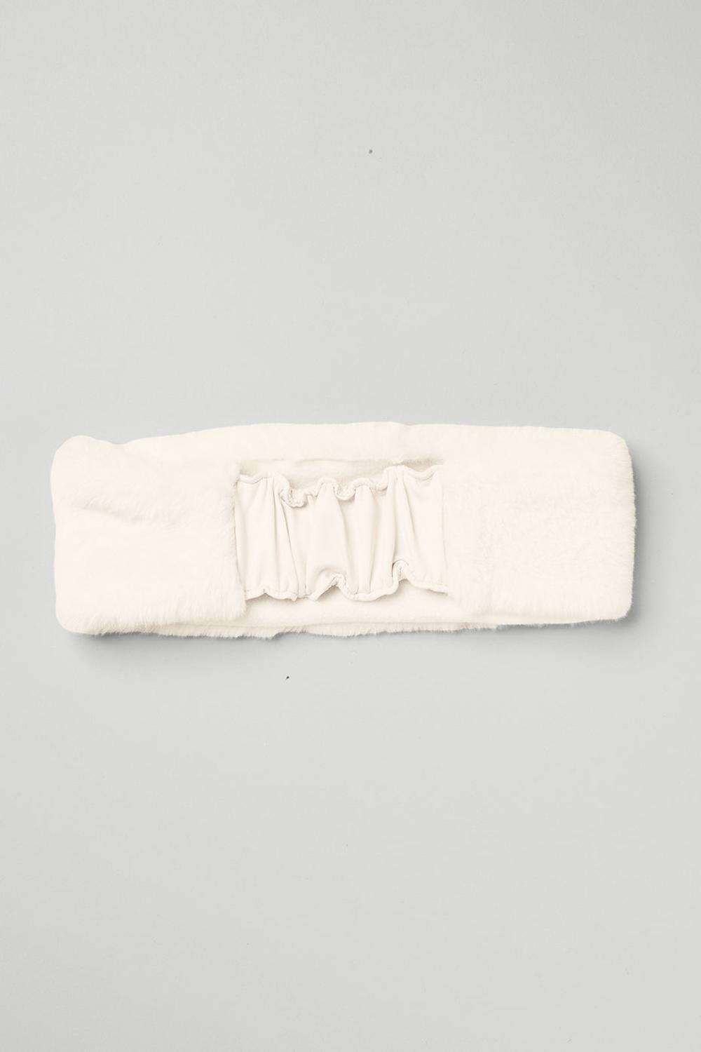 Diademas Alo Yoga Faux Fur Ear Warmers Mujer Ivory | Mexico  AJS-893205