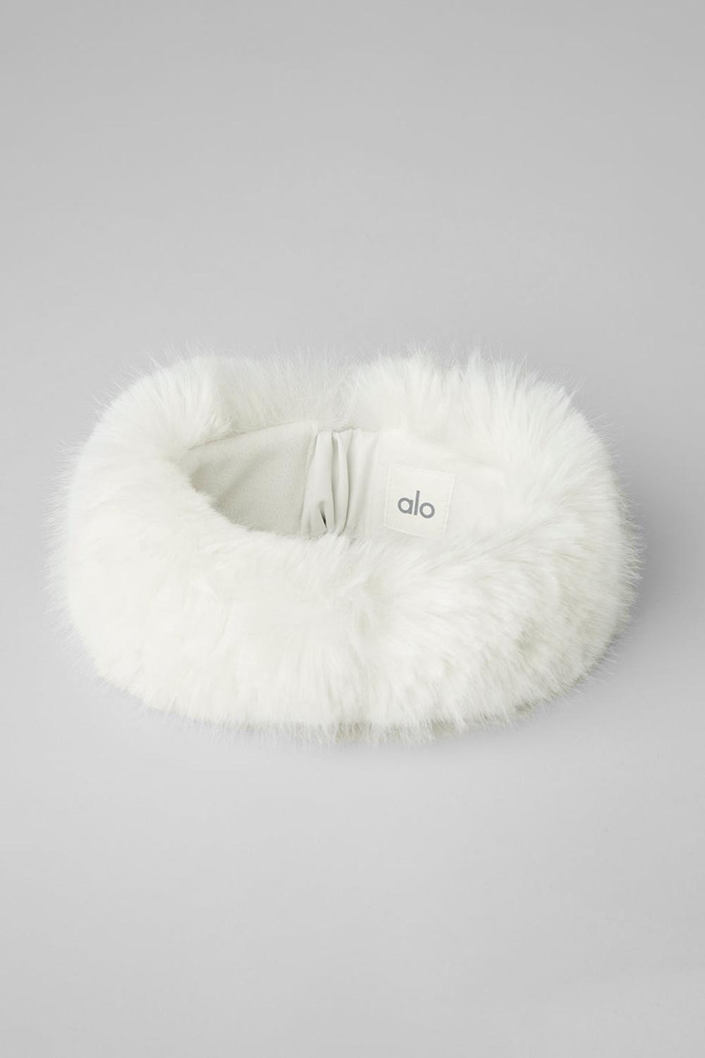 Diademas Alo Yoga Faux Fur Wintersun Mujer Ivory | Mexico  BGT-278935