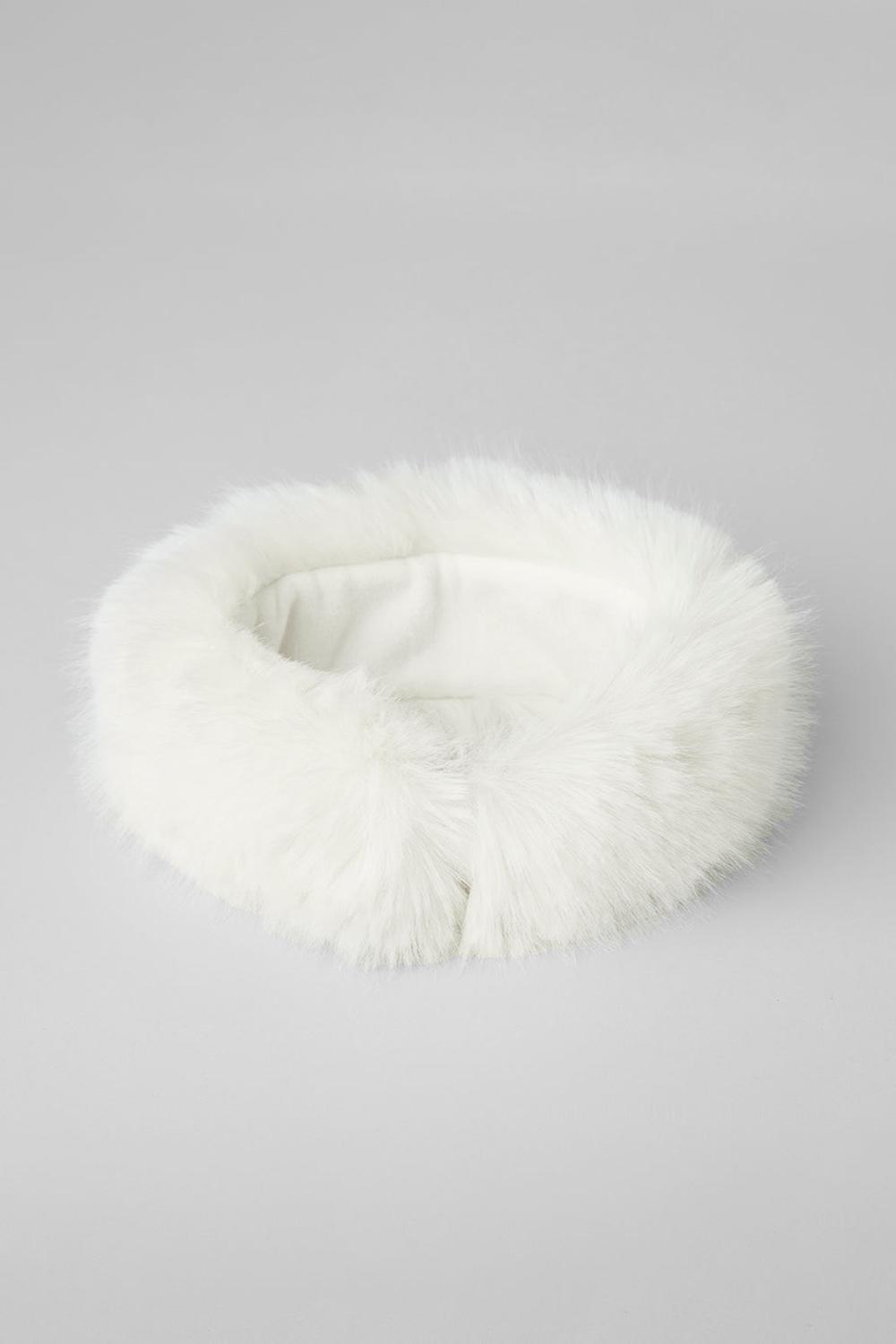Diademas Alo Yoga Faux Fur Wintersun Mujer Ivory | Mexico  BGT-278935