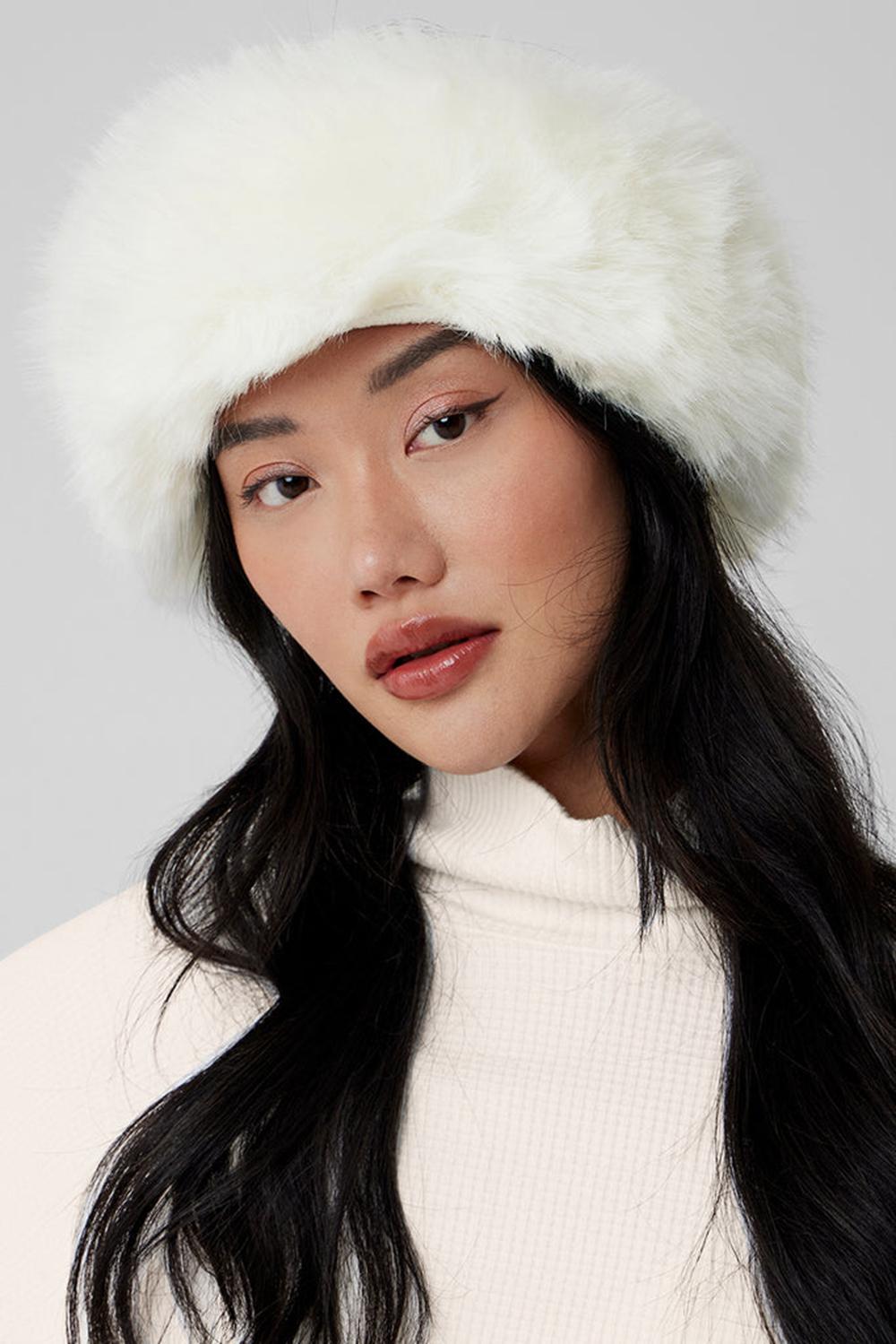 Diademas Alo Yoga Faux Fur Wintersun Mujer Ivory | Mexico  BGT-278935