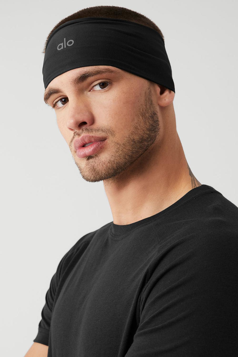 Diademas Alo Yoga Performance Conquer Hombre Negros | Mexico  JBZ-236174