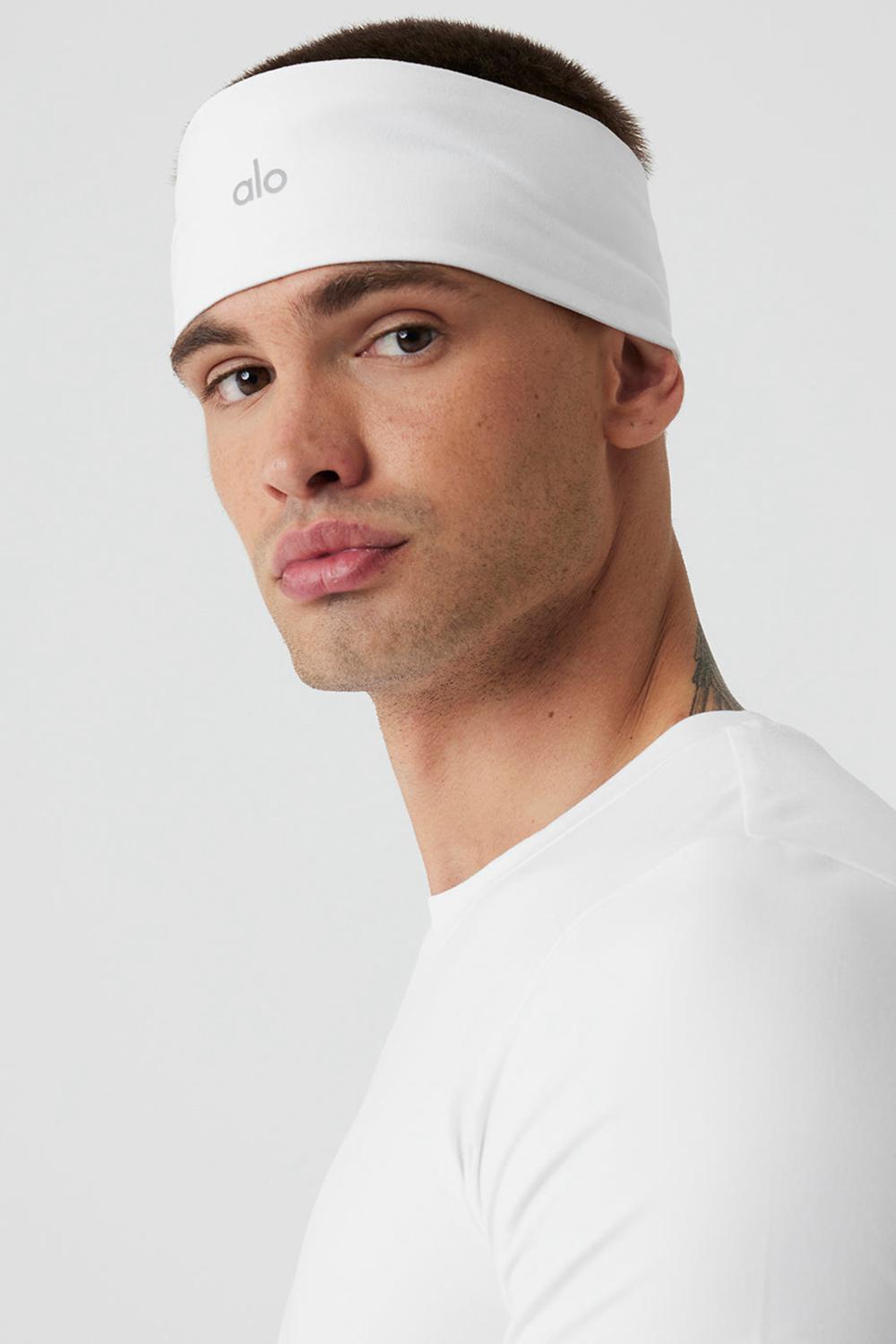 Diademas Alo Yoga Performance Conquer Hombre Blancos | Mexico  AFL-413687