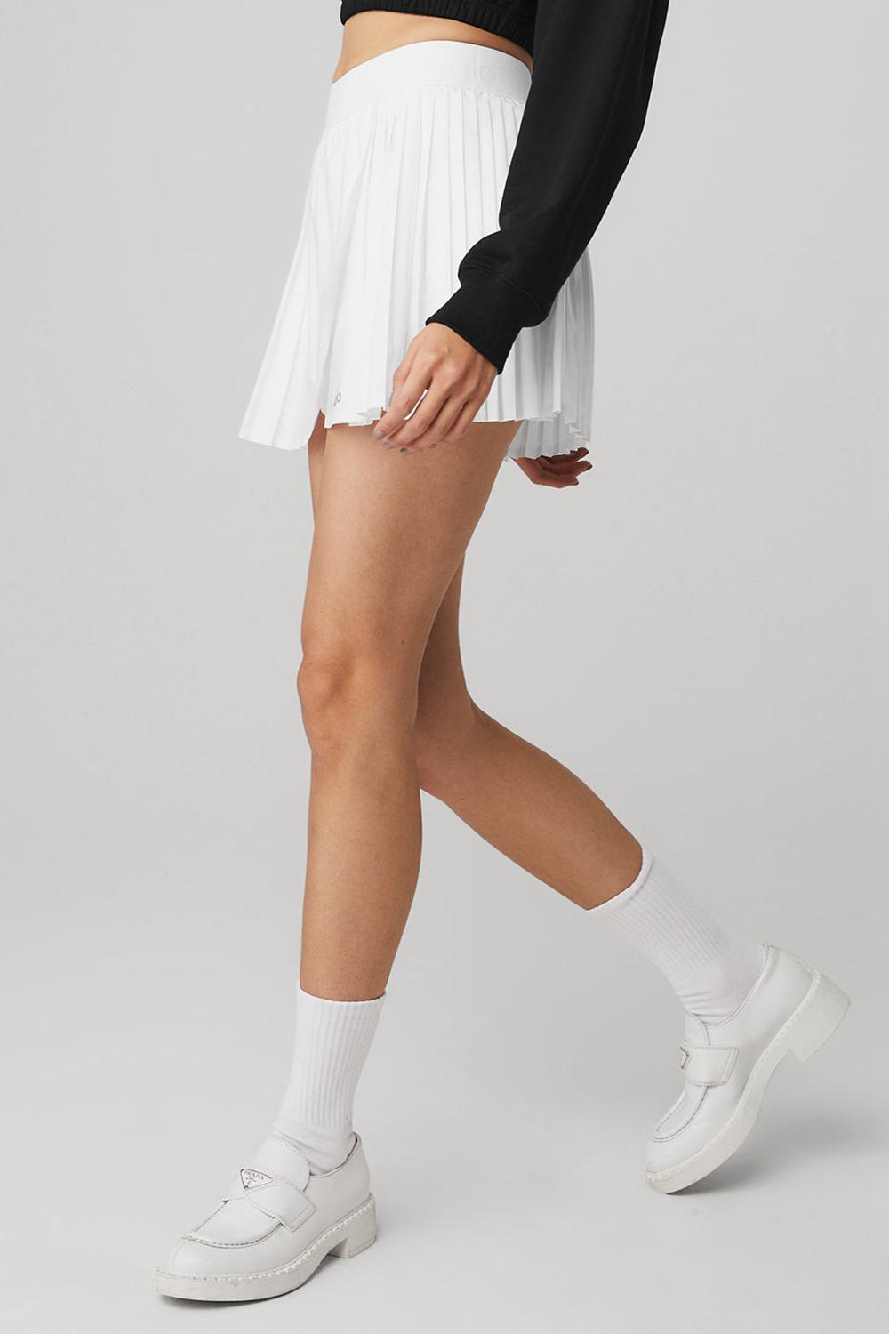 Falda Alo Yoga Aces Tennis Mujer Blancos | Mexico  KTE-901382