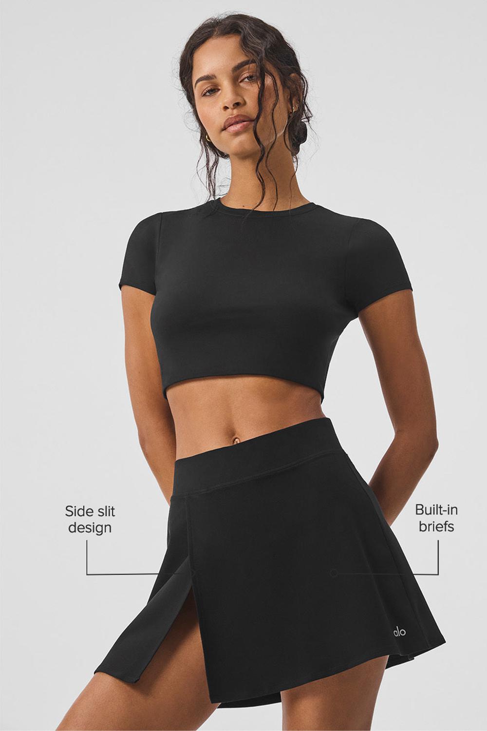 Falda Alo Yoga Alosoft Backspin Mujer Negros | Mexico  YDF-623157