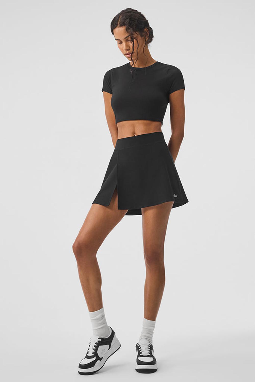 Falda Alo Yoga Alosoft Backspin Mujer Negros | Mexico  YDF-623157
