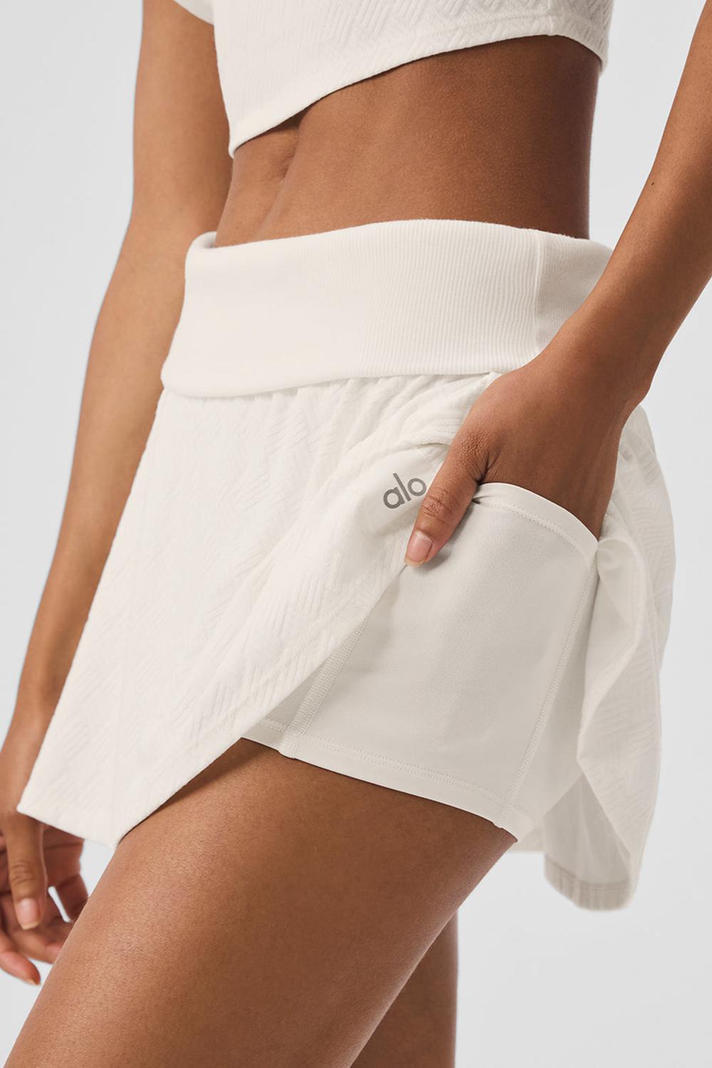 Falda Alo Yoga Doubles Only Mujer Ivory | Mexico  QYN-243807