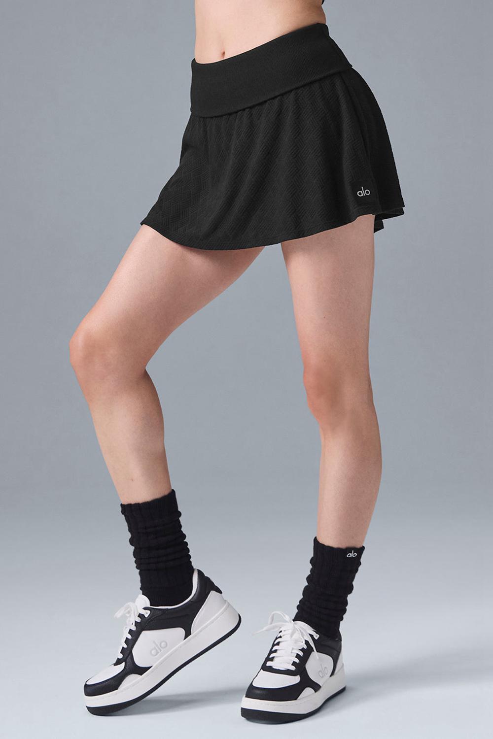 Falda Alo Yoga Doubles Only Mujer Negros | Mexico  CHT-142038