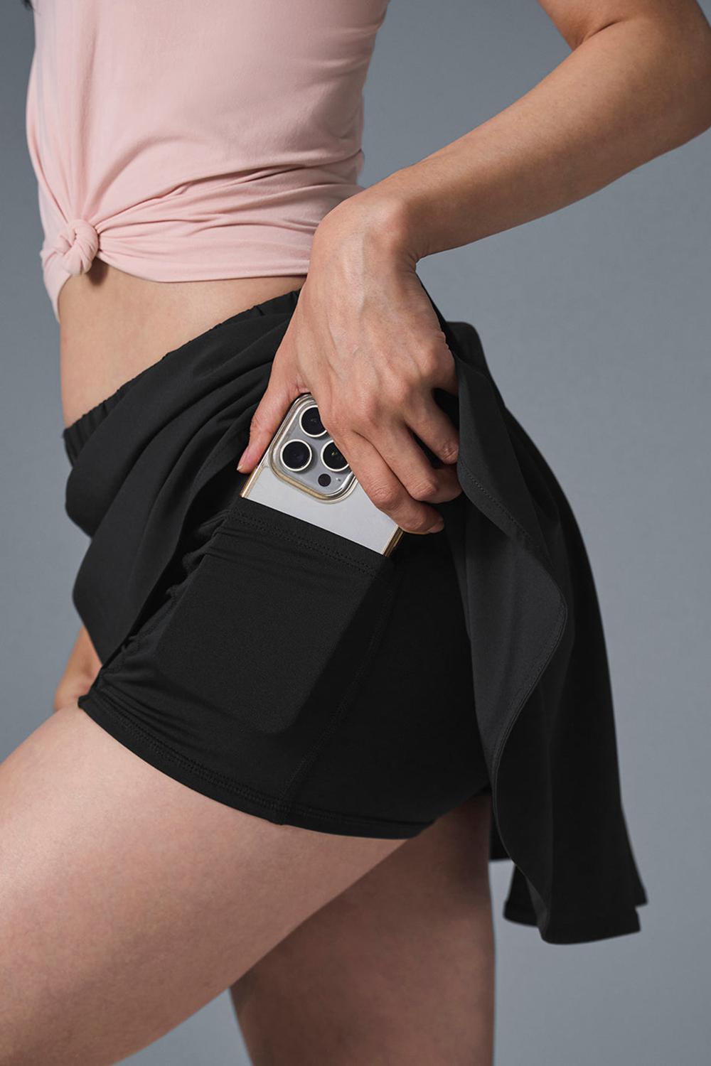 Falda Alo Yoga Freestyle Mujer Negros | Mexico  DKP-186745