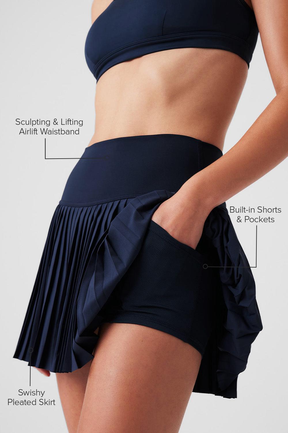 Falda Alo Yoga Grand Slam Tennis Mujer Azul Marino | Mexico  CSF-760419