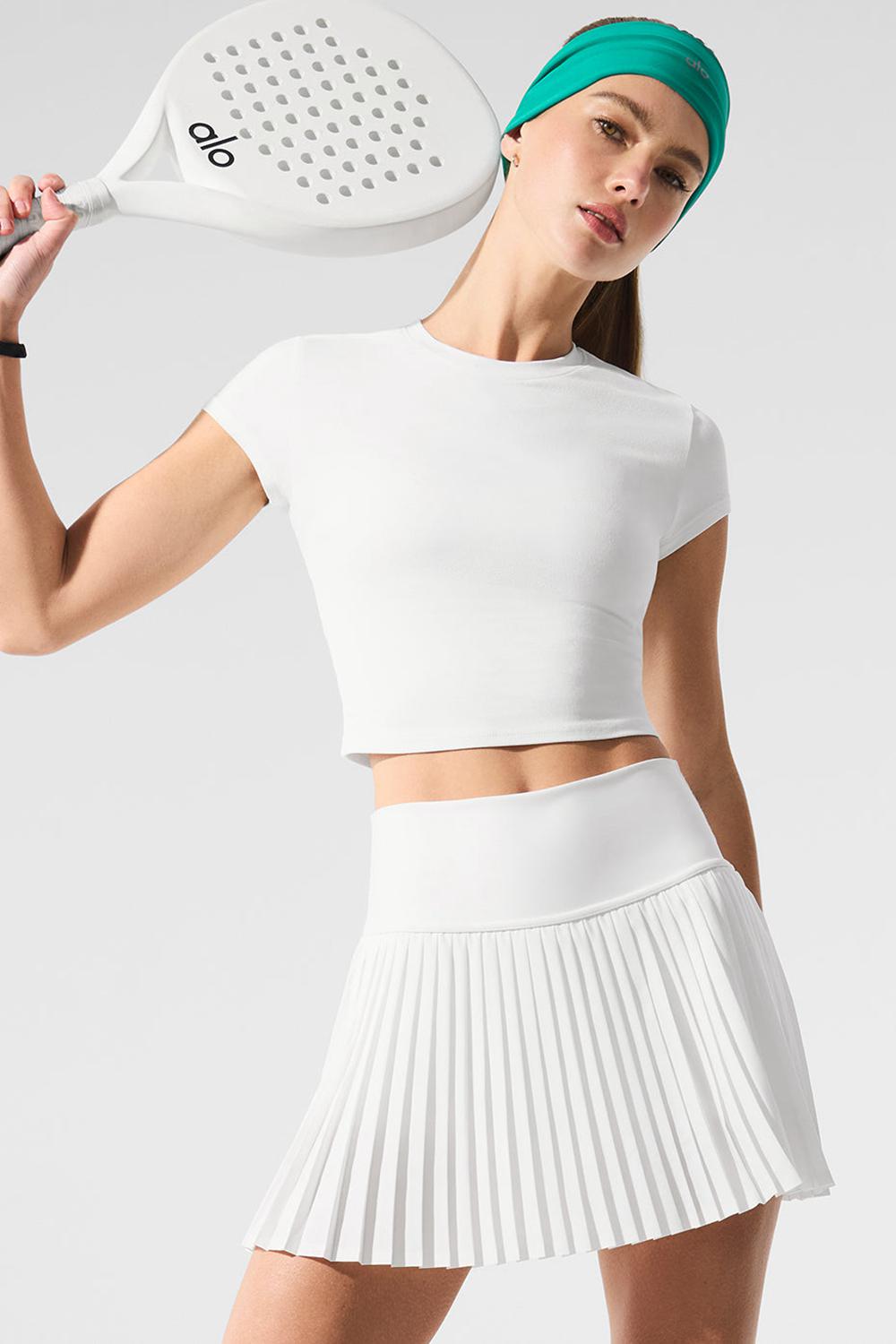 Falda Alo Yoga Grand Slam Tennis Mujer Blancos | Mexico  OTP-089145