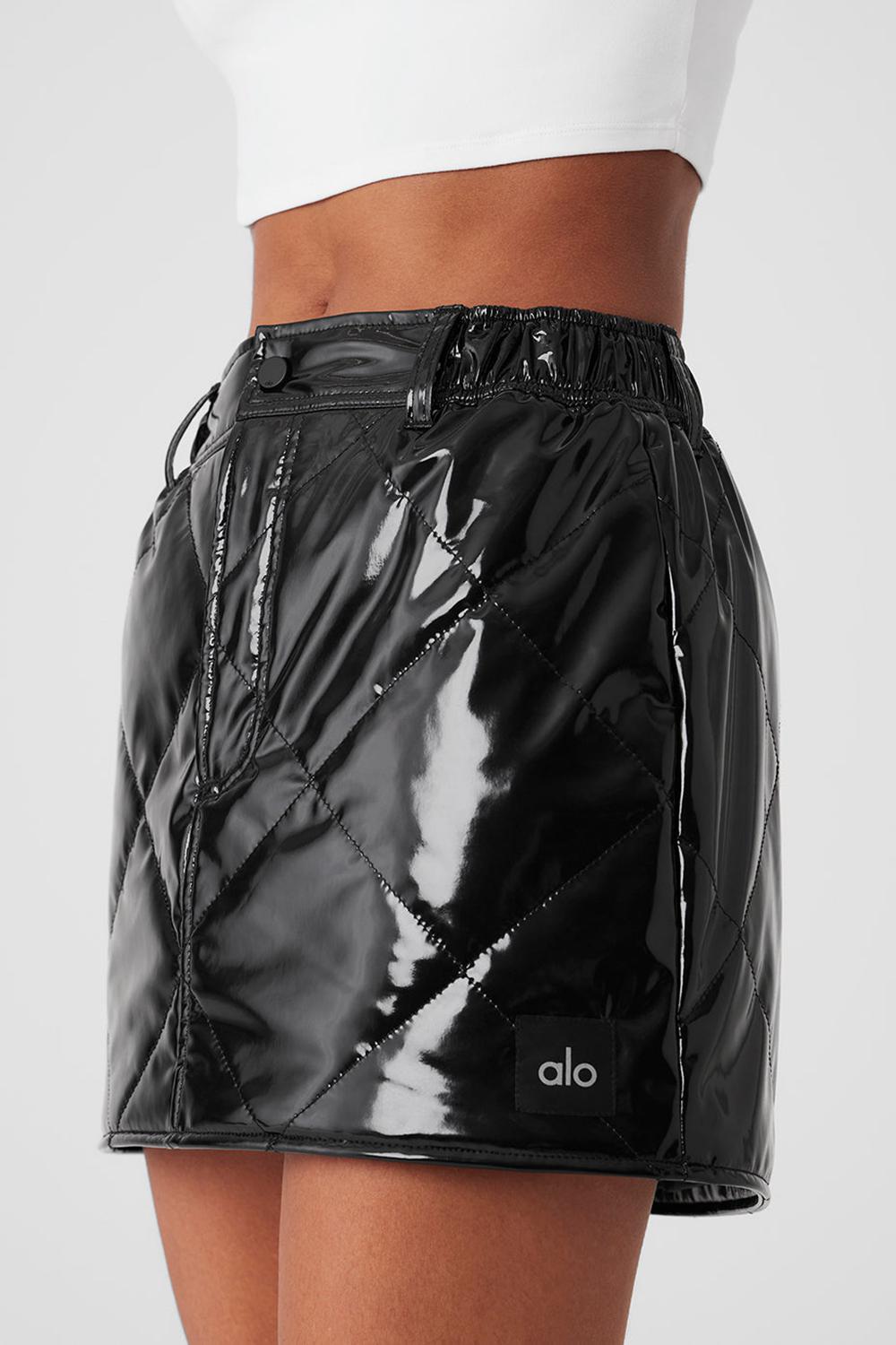 Falda Alo Yoga Snomoto Mini Mujer Negros | Mexico  HVA-840659
