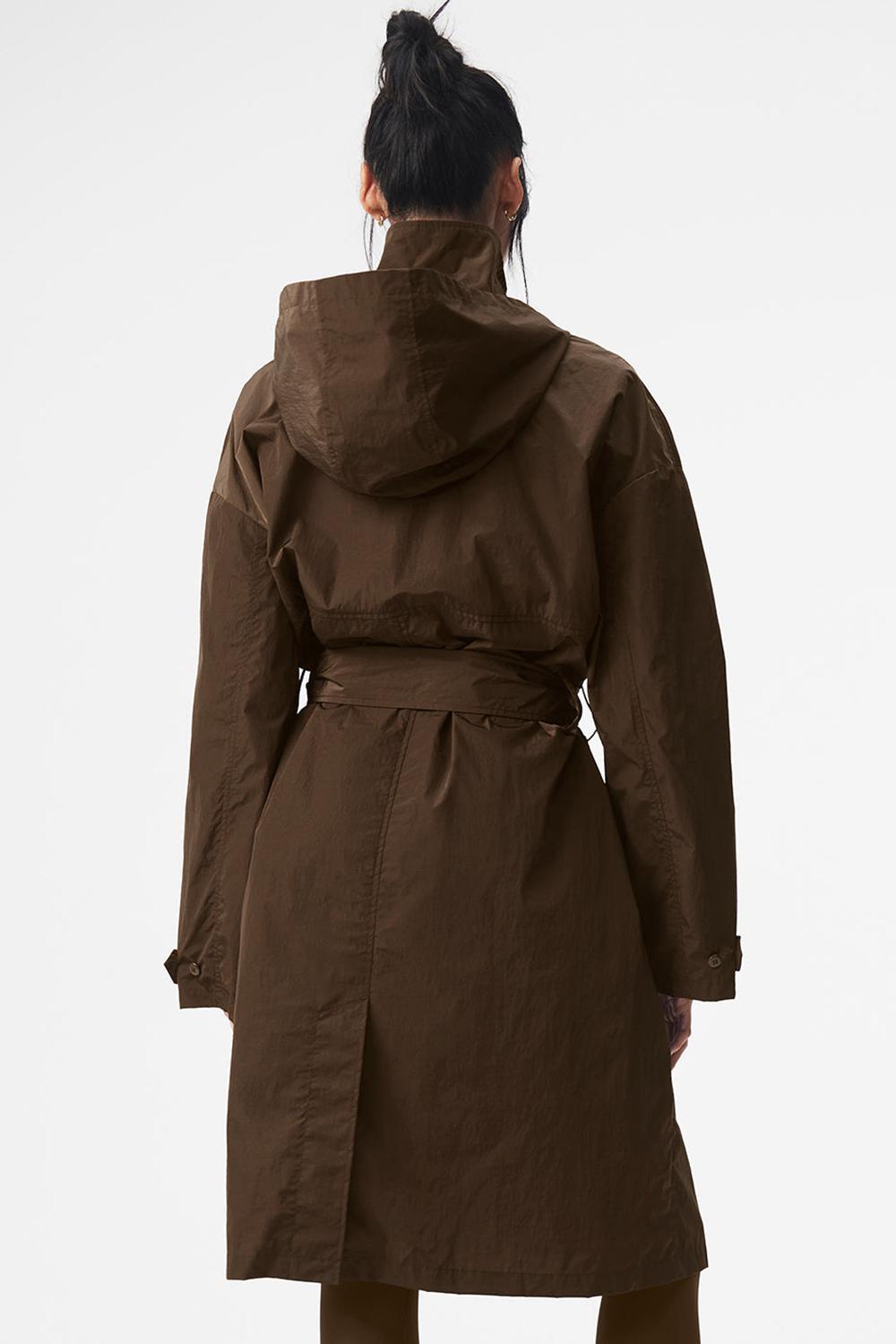 Gabardina Alo Yoga Crinkle On The Move Mujer Espresso | Mexico  TGA-657903