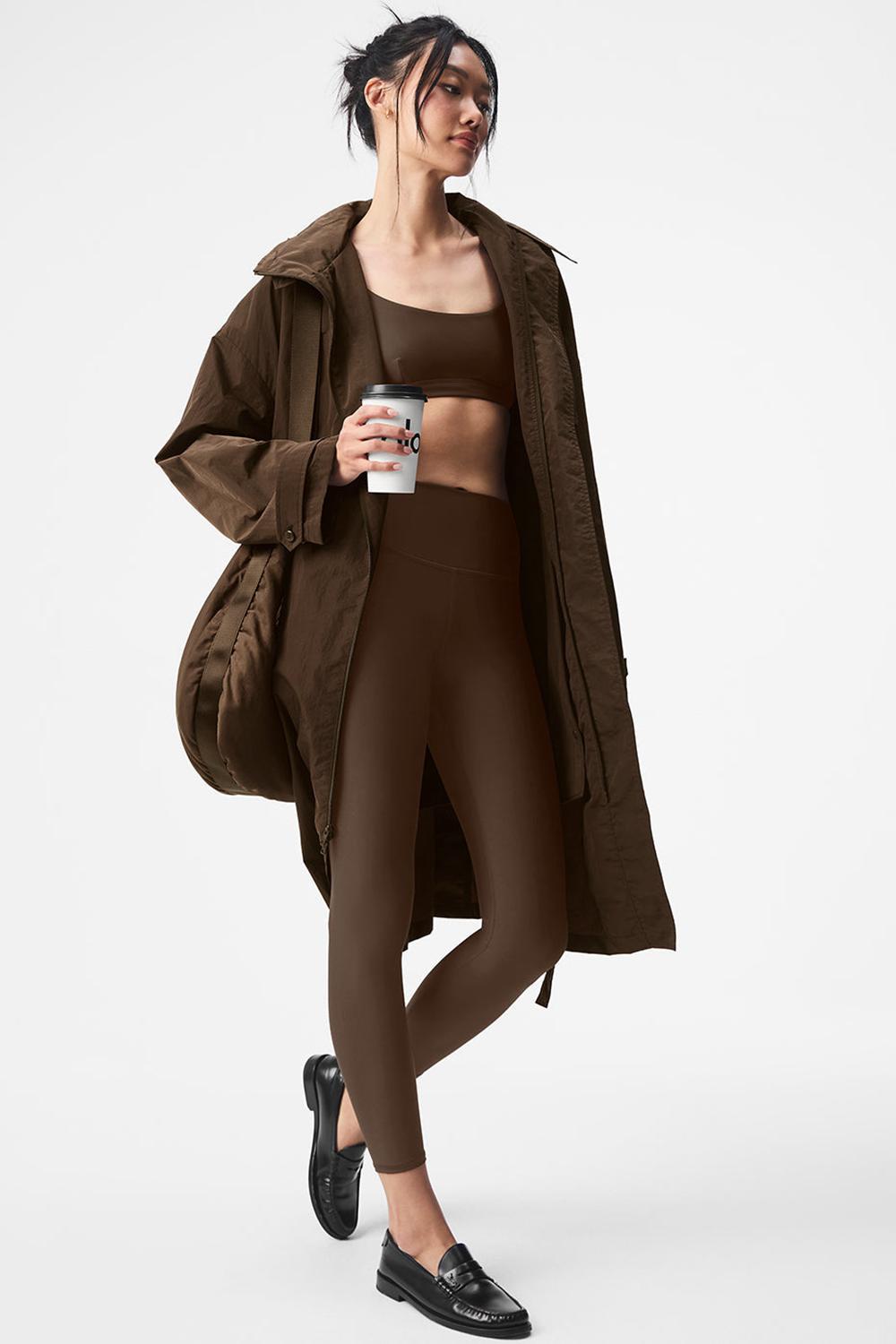 Gabardina Alo Yoga Crinkle On The Move Mujer Espresso | Mexico  TGA-657903