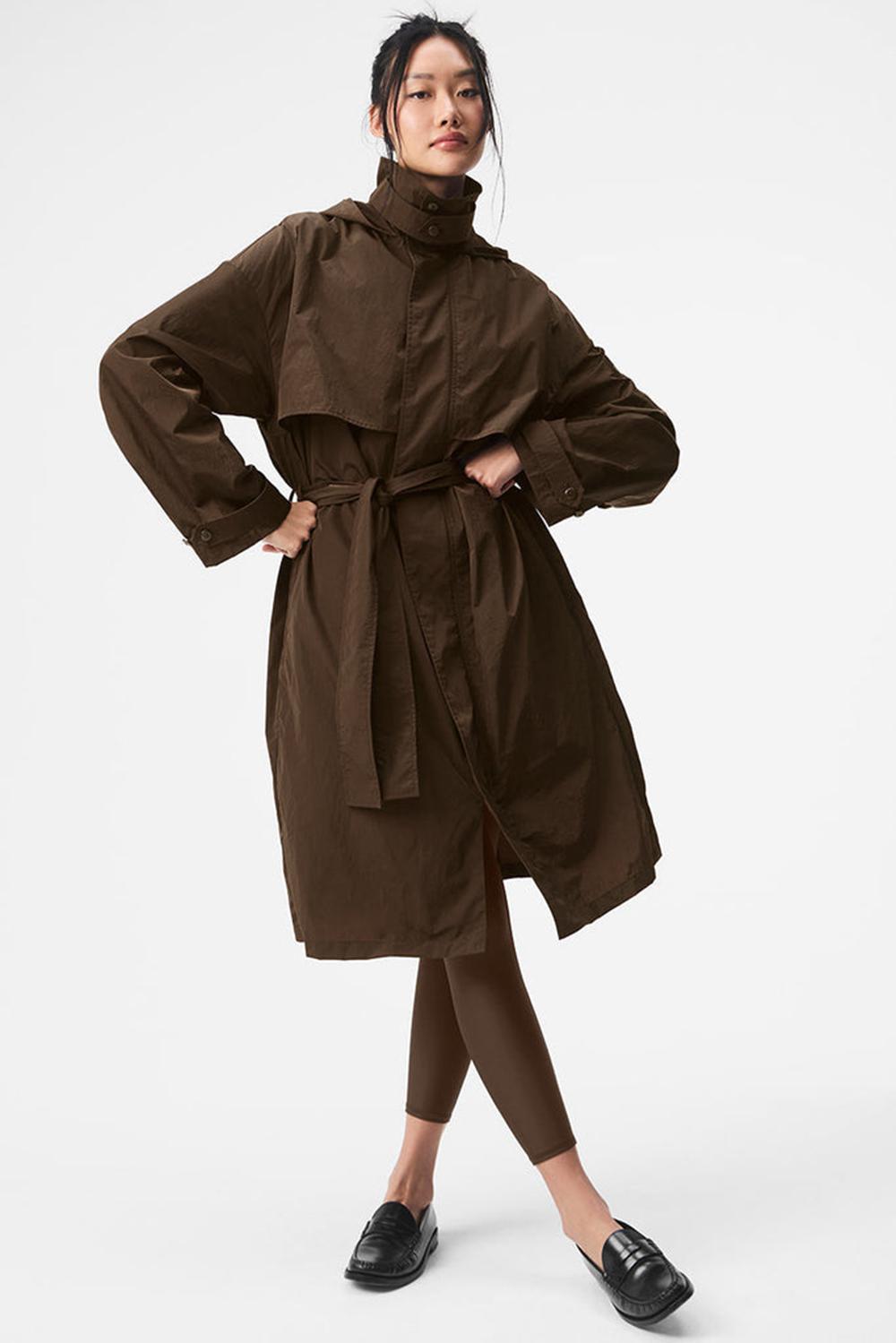 Gabardina Alo Yoga Crinkle On The Move Mujer Espresso | Mexico  TGA-657903