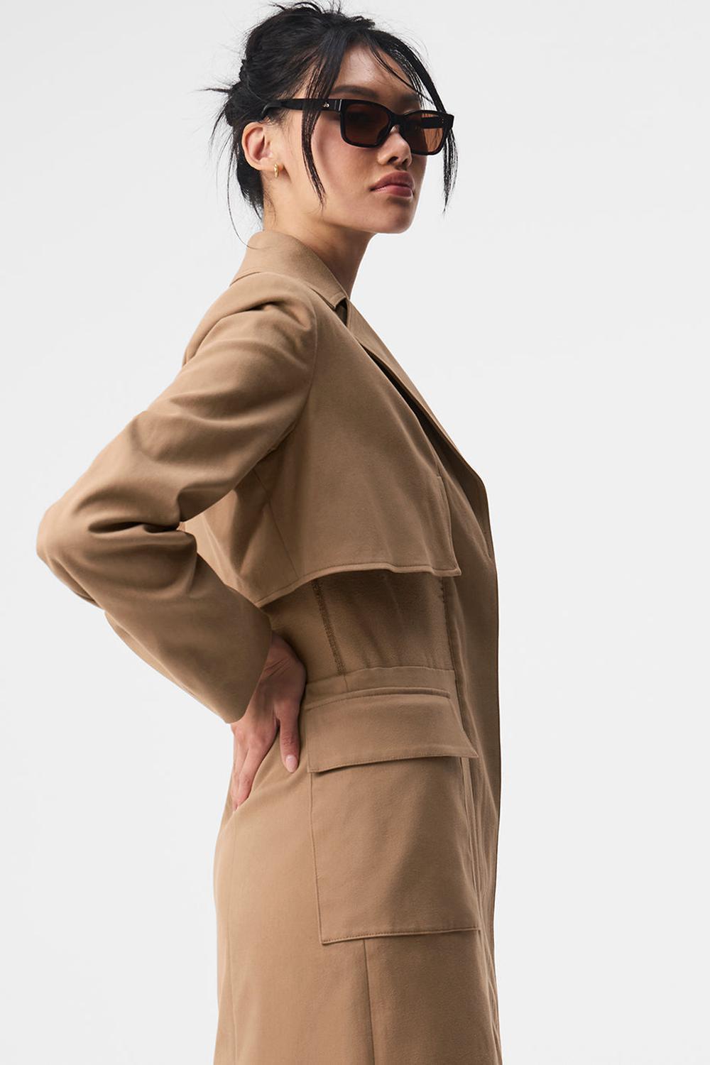 Gabardina Alo Yoga Formation Mujer Toasted Almond | Mexico  MFH-293810