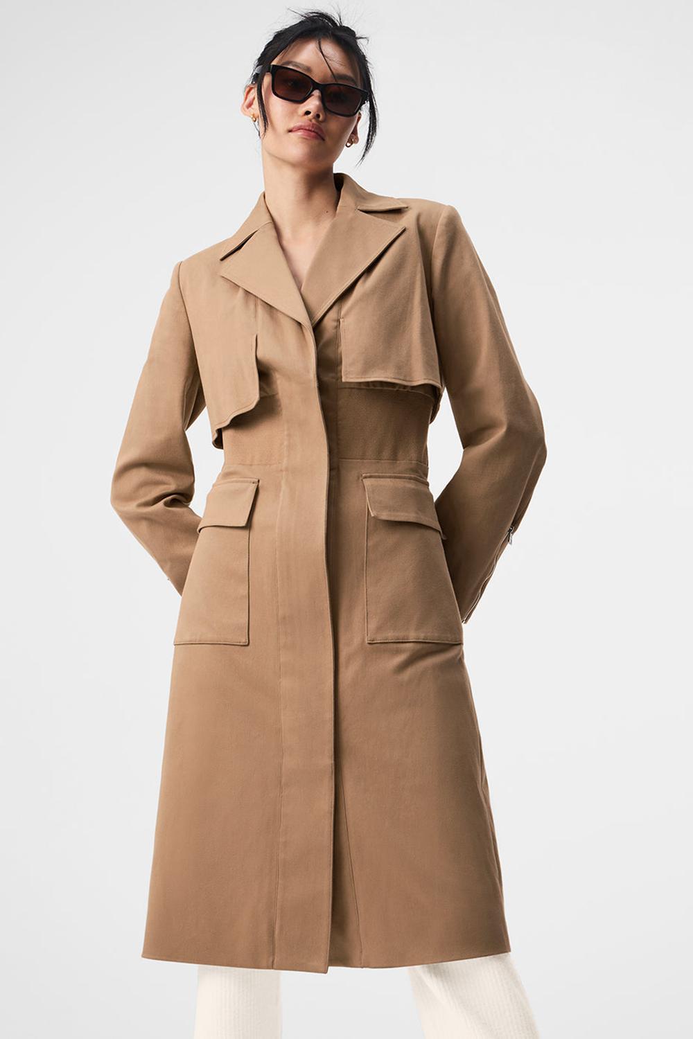 Gabardina Alo Yoga Formation Mujer Toasted Almond | Mexico  MFH-293810