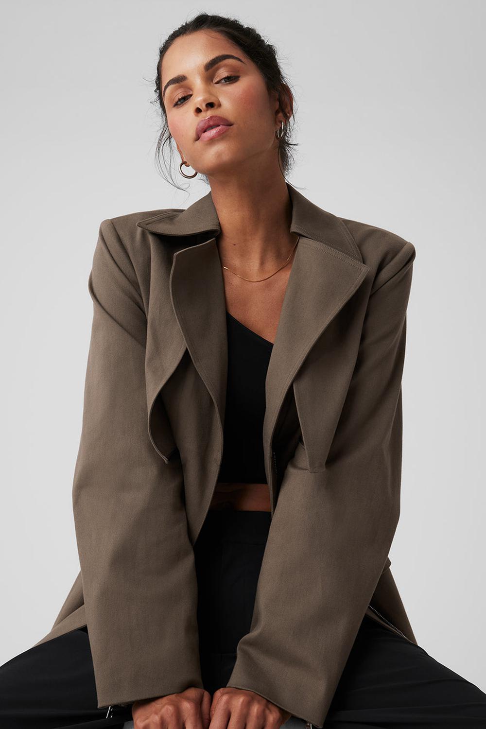 Gabardina Alo Yoga Formation Mujer Verde Oliva | Mexico  GJD-260185