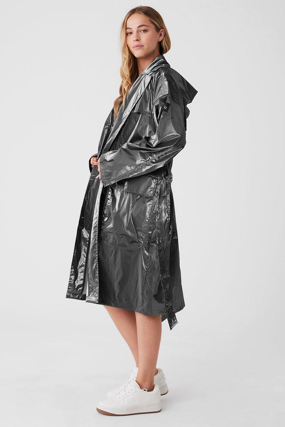 Gabardina Alo Yoga Metallic Break Line Mujer Plateados | Mexico  IJM-132564
