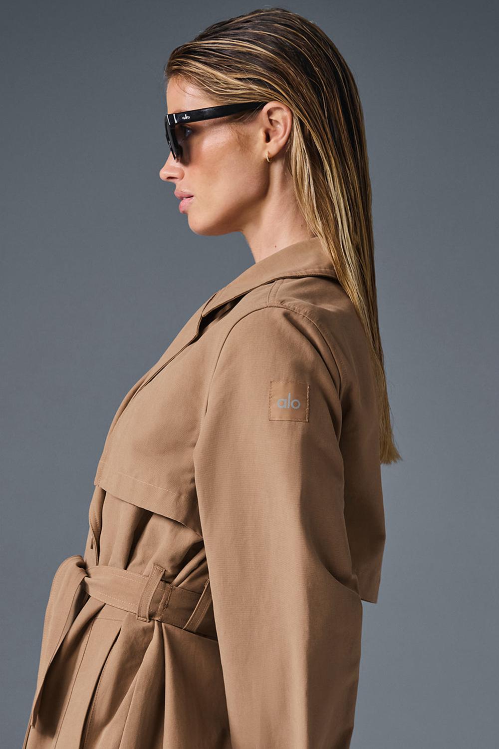 Gabardina Alo Yoga Prime Mujer Toasted Almond | Mexico  FRG-732961