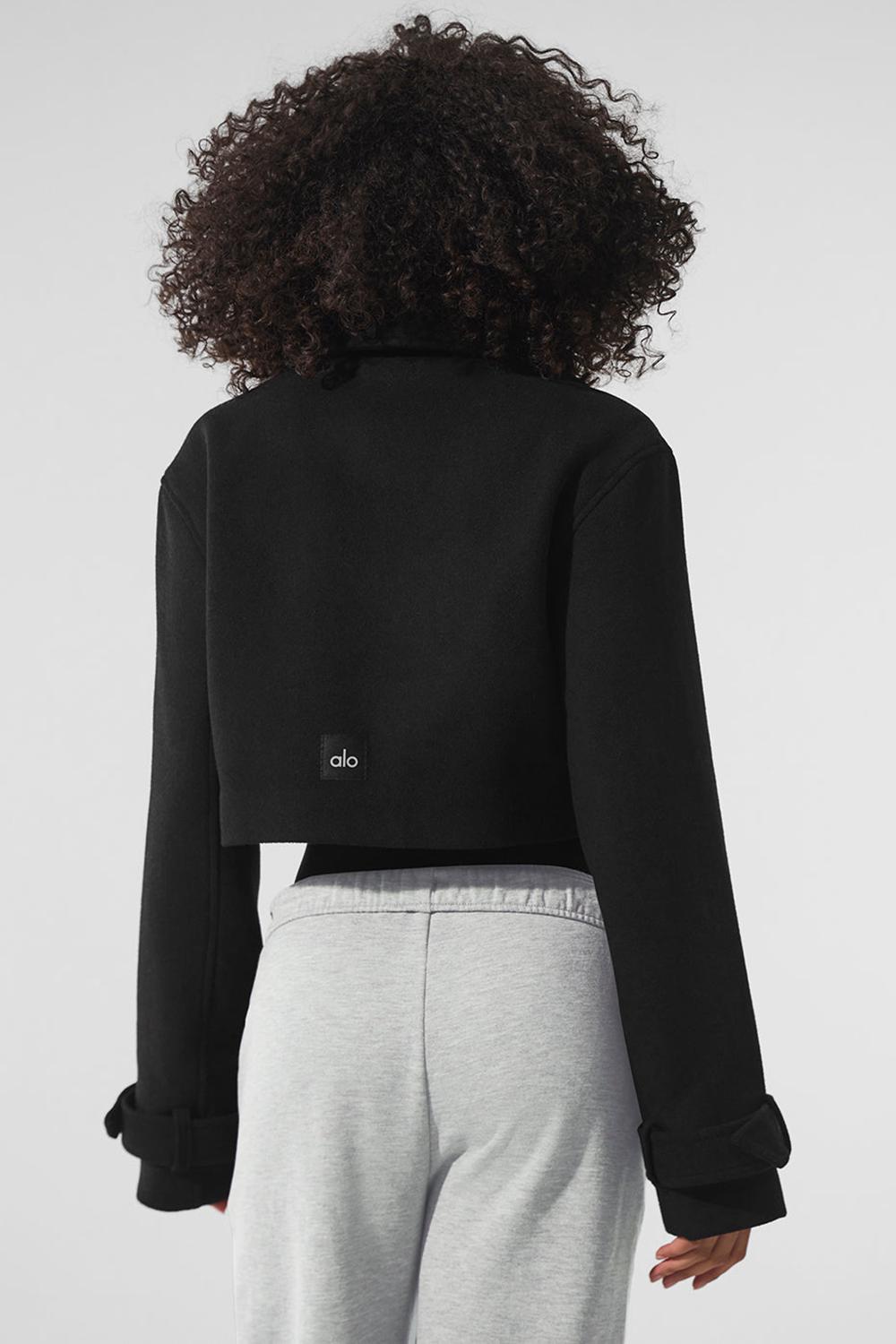 Gabardina Alo Yoga Wool Cropped Metro Mujer Negros | Mexico  JXE-908724