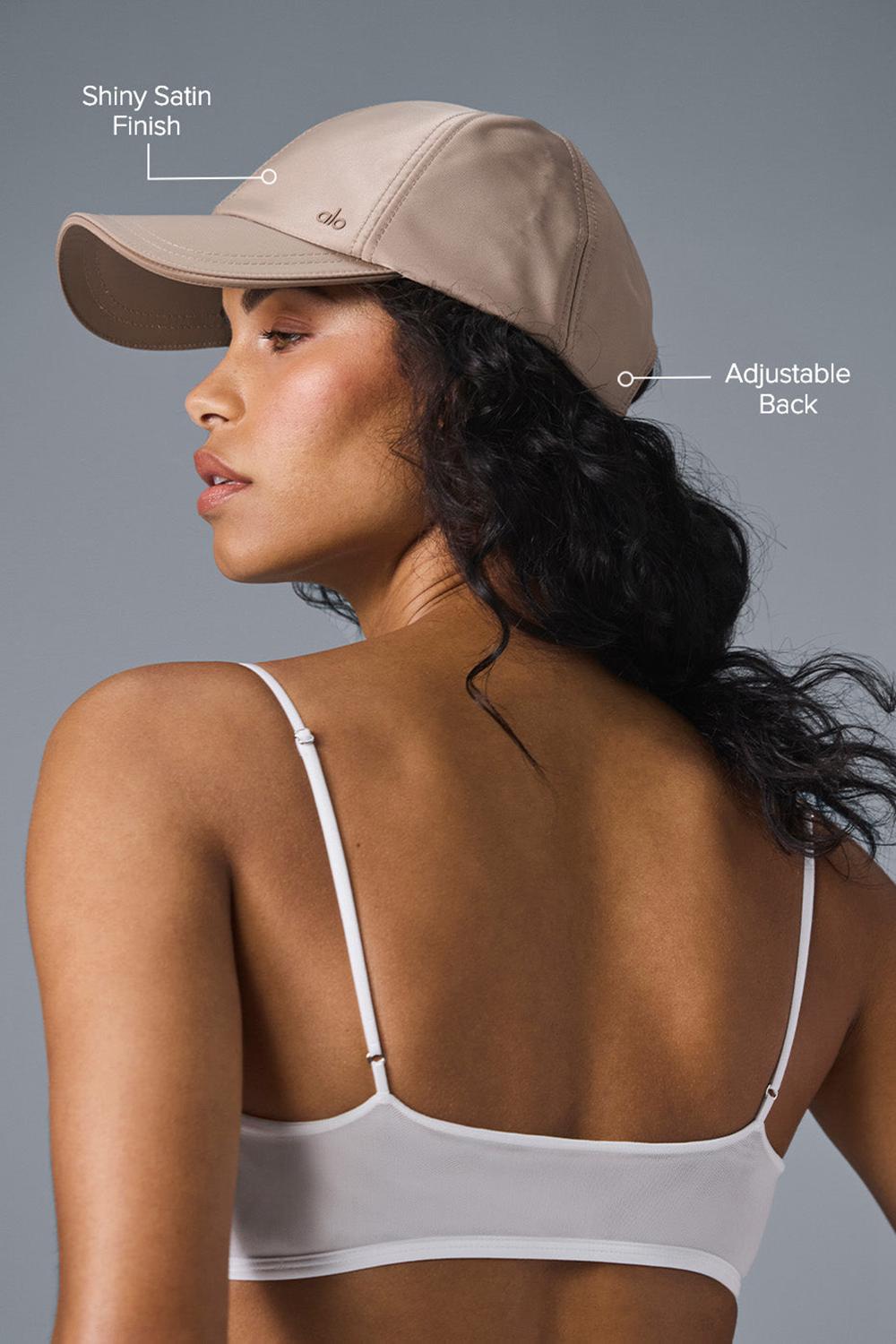 Gorras Alo Yoga Satin Off-Duty Mujer Taupe Satin | Mexico  GOA-174502