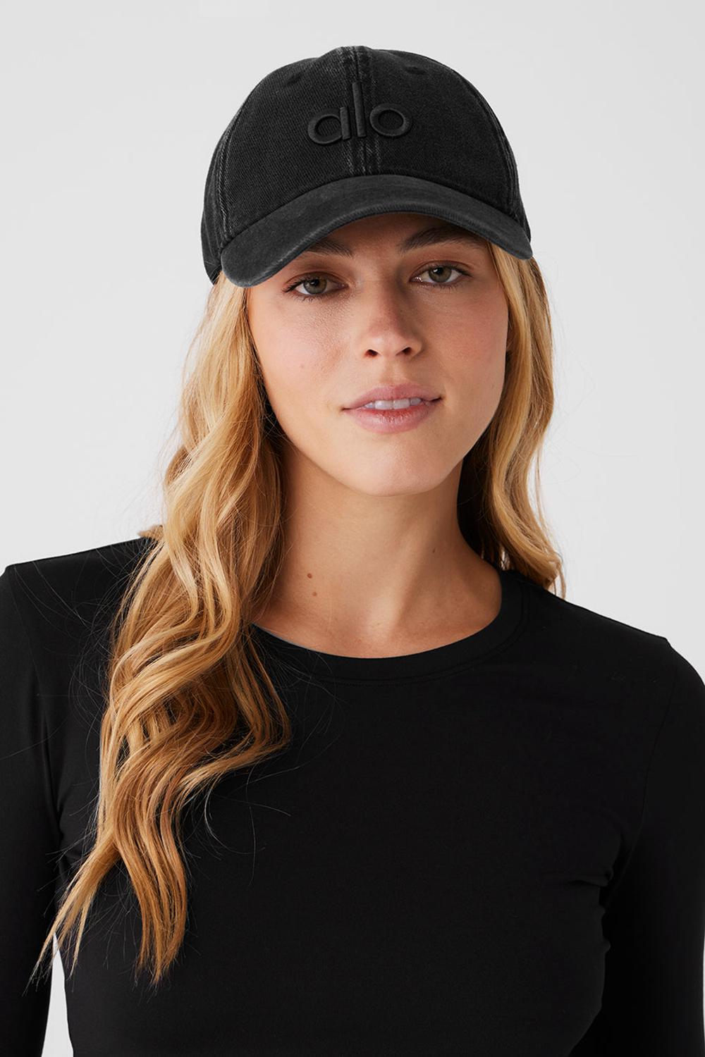 Gorras Alo Yoga Washed Off-Duty Mujer Negros | Mexico  PIT-953170