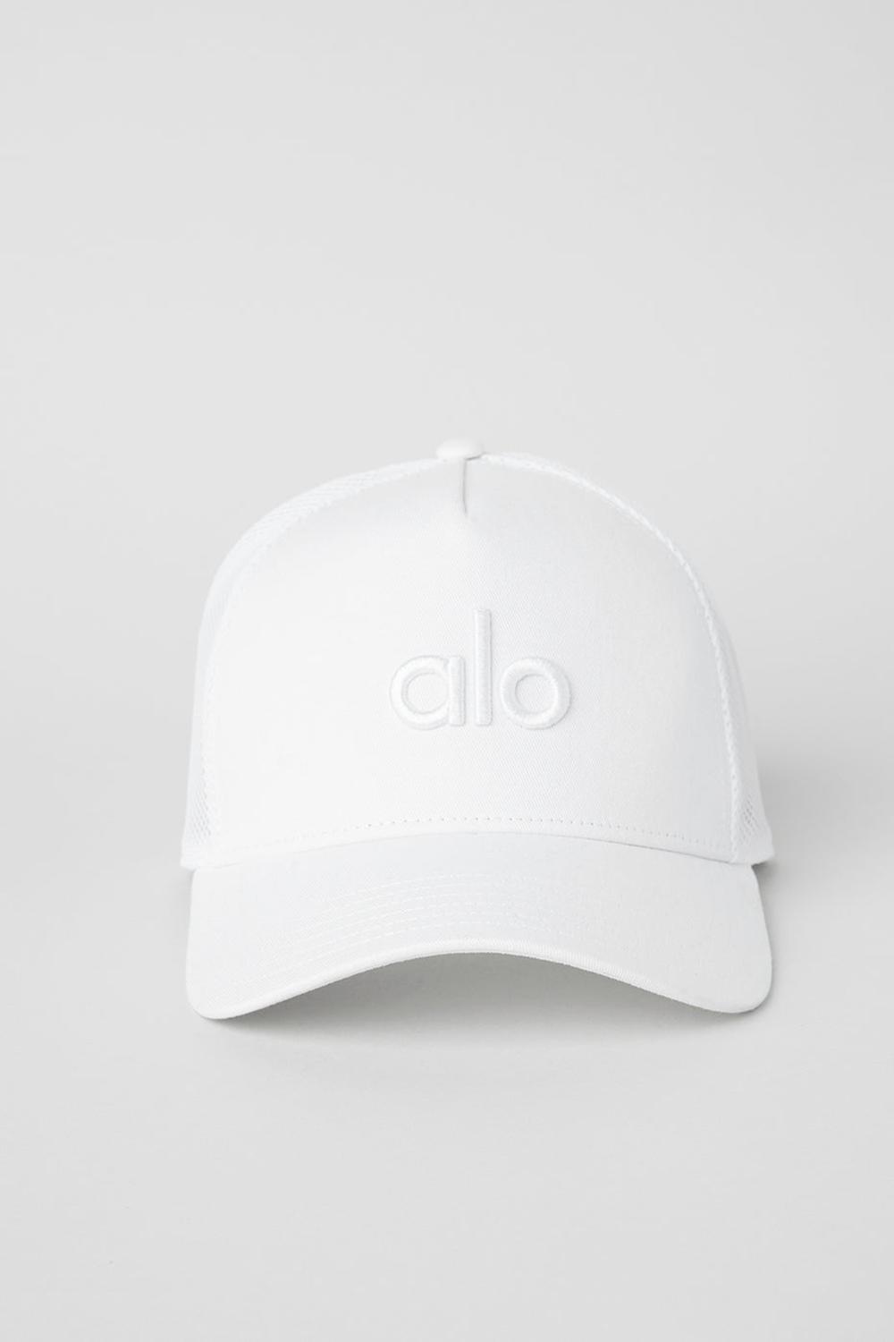 Gorras De Camionero Alo Yoga District Hombre Blancos Blancos | Mexico  ZJS-581243