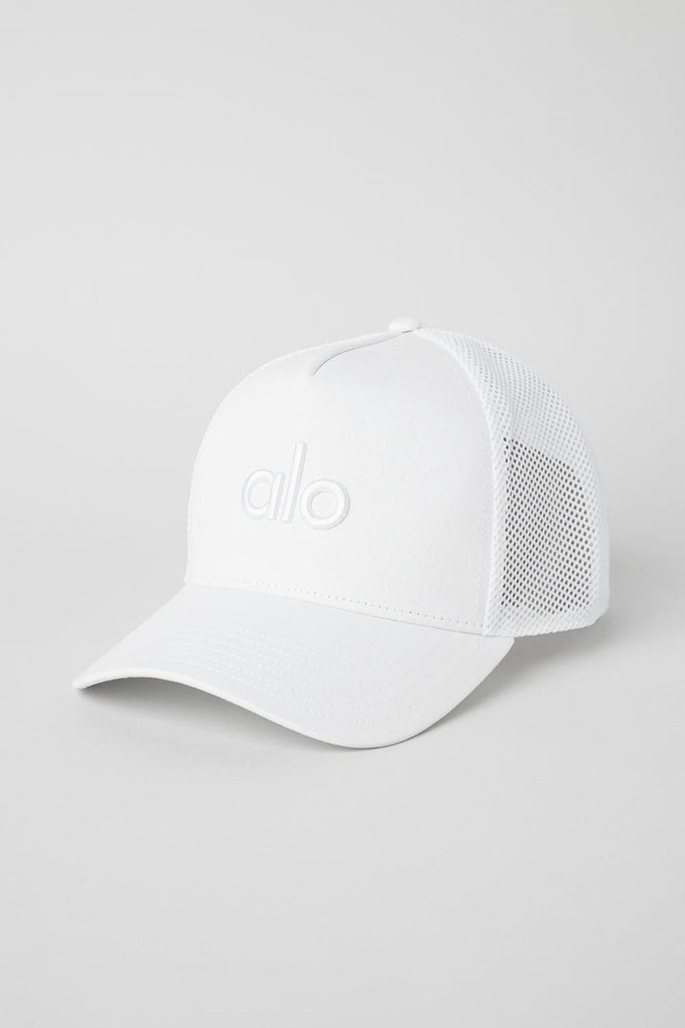 Gorras De Camionero Alo Yoga District Hombre Blancos Blancos | Mexico  ZJS-581243