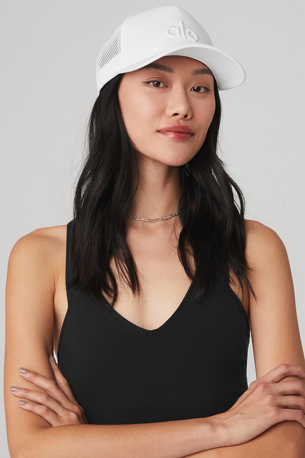Gorras De Camionero Alo Yoga District Mujer Blancos Blancos | Mexico  GPU-205814