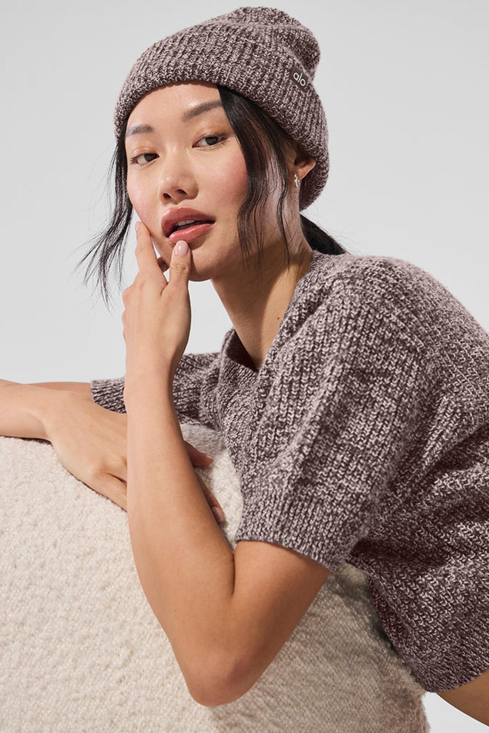 Gorro Alo Yoga Marl Mujer Mushroom Marl | Mexico  JXG-469058