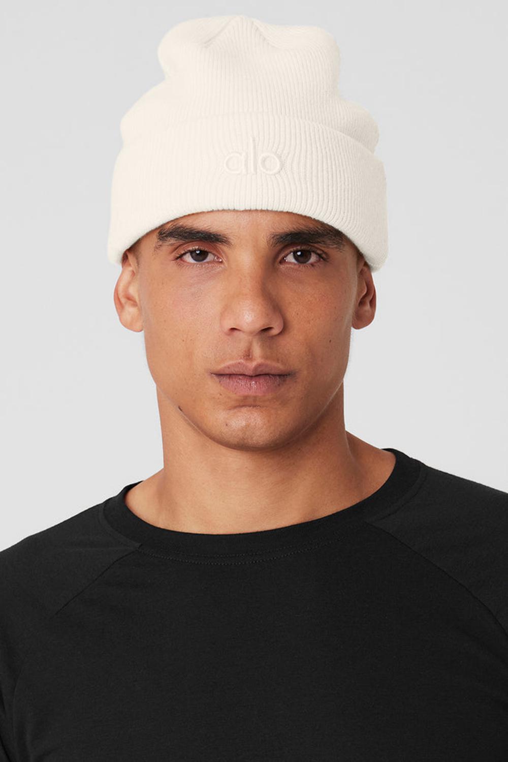 Gorro Alo Yoga Notable Hombre Ivory | Mexico  NTK-429856