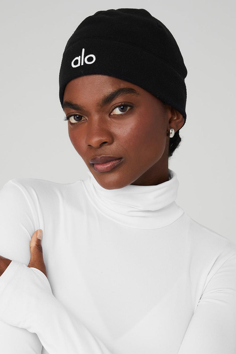 Gorro Alo Yoga Performance Fleece Mujer Negros | Mexico  NFM-607832