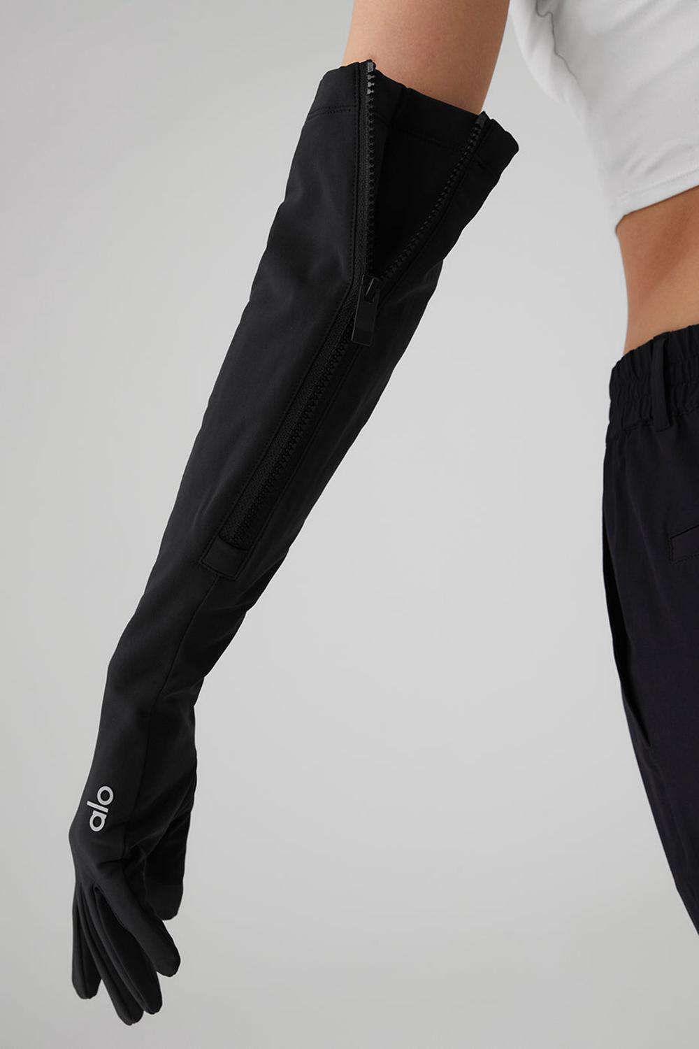 Guantes Alo Yoga Sleek City Mujer Negros | Mexico  HVG-062937