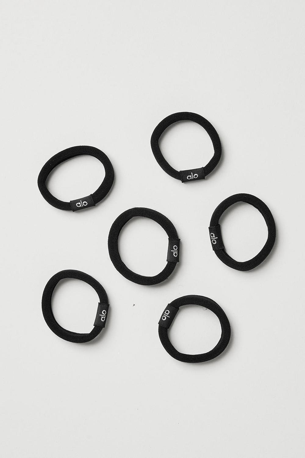 Hair Tie Alo Yoga Untangled Hair Tie 6-Pack Mujer Negros | Mexico  PDU-481763