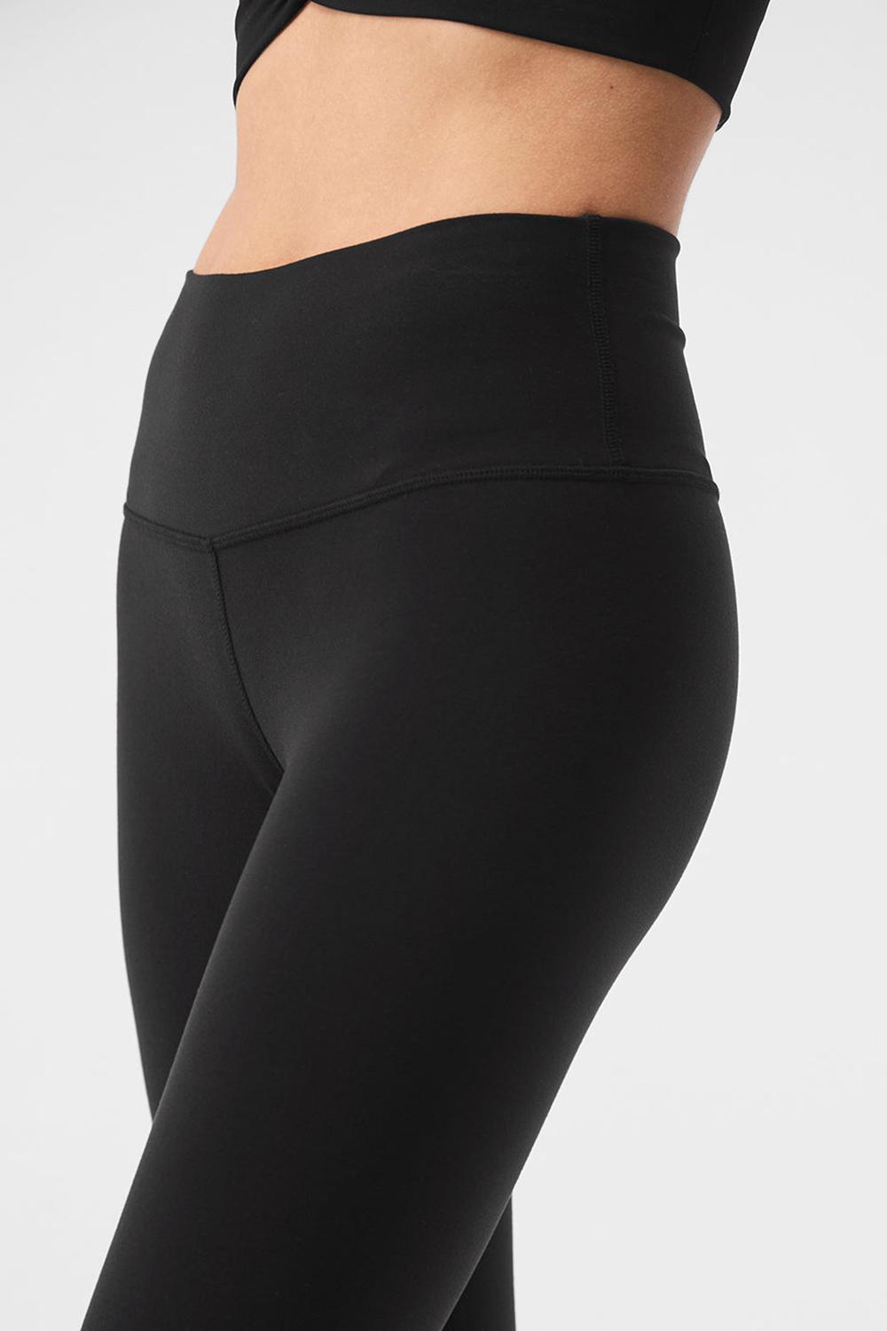 Leggins Alo Yoga 7/8 High-Waist Airbrush Mujer Negros | Mexico  VLA-762405