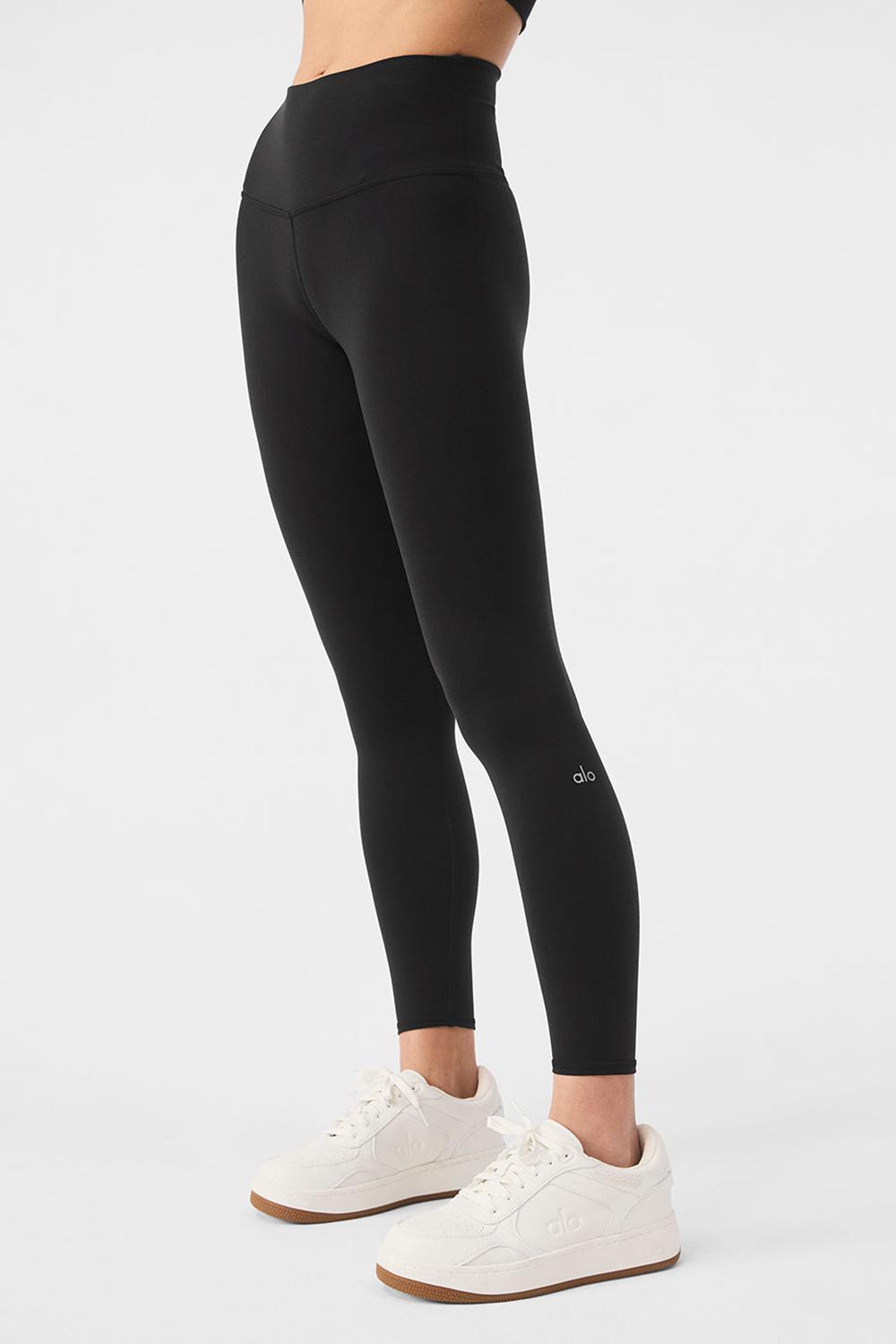 Leggins Alo Yoga 7/8 High-Waist Airbrush Mujer Negros | Mexico  VLA-762405