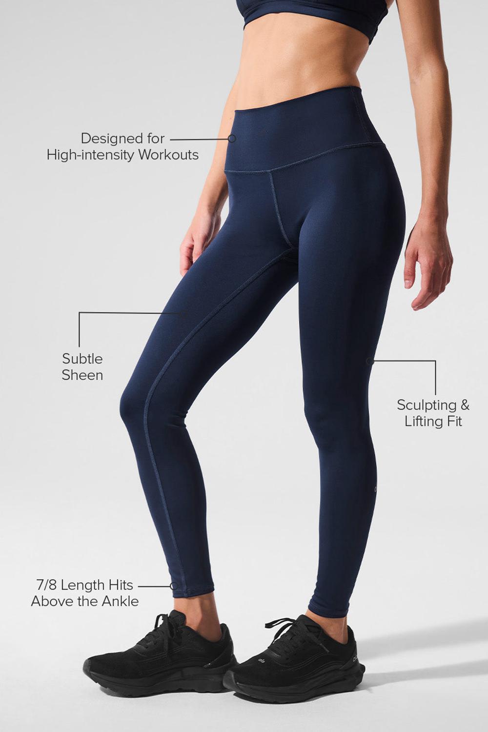 Leggins Alo Yoga 7/8 High-Waist Airlift Mujer Azul Marino | Mexico  WZR-481673