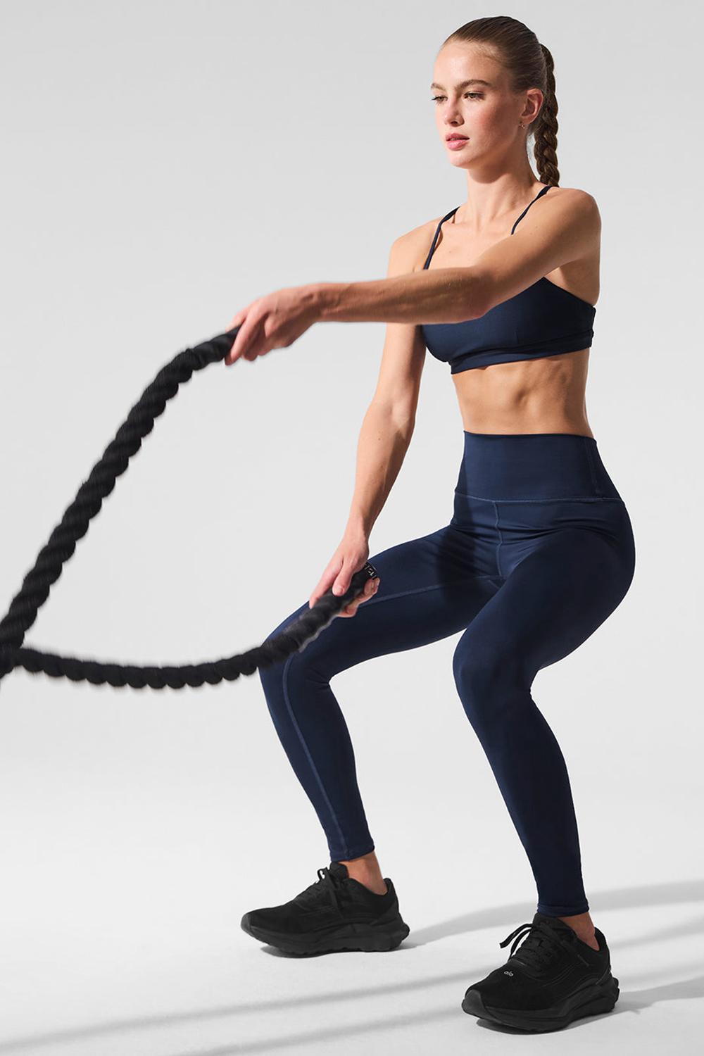 Leggins Alo Yoga 7/8 High-Waist Airlift Mujer Azul Marino | Mexico  WZR-481673
