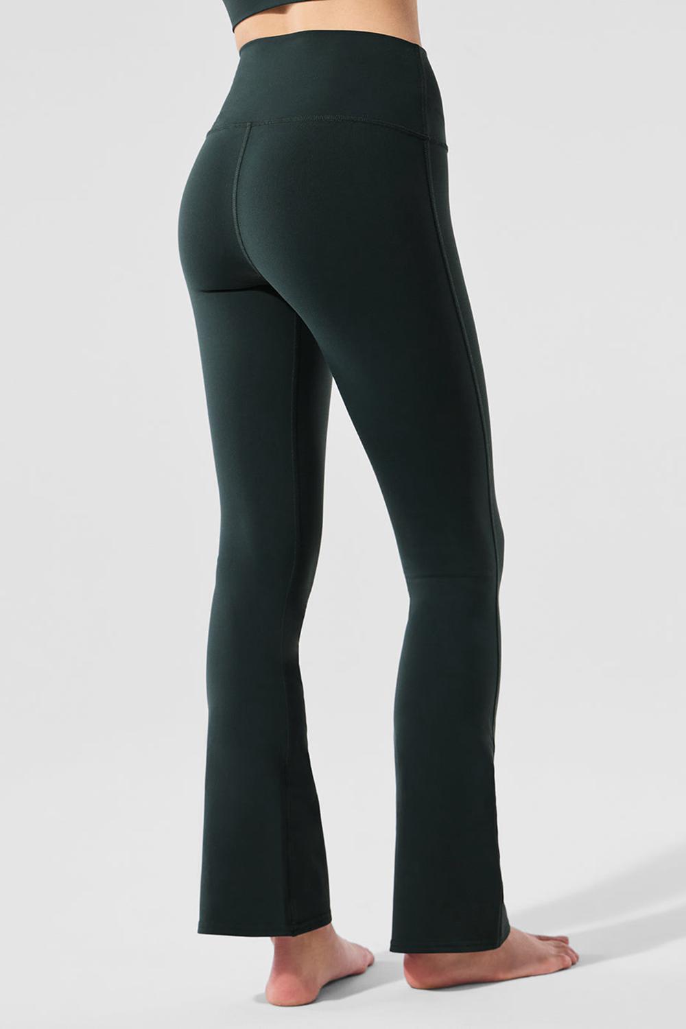 Leggins Alo Yoga Airbrush High-Waist 7/8 Bootcut Mujer Verdes | Mexico  OBV-315726