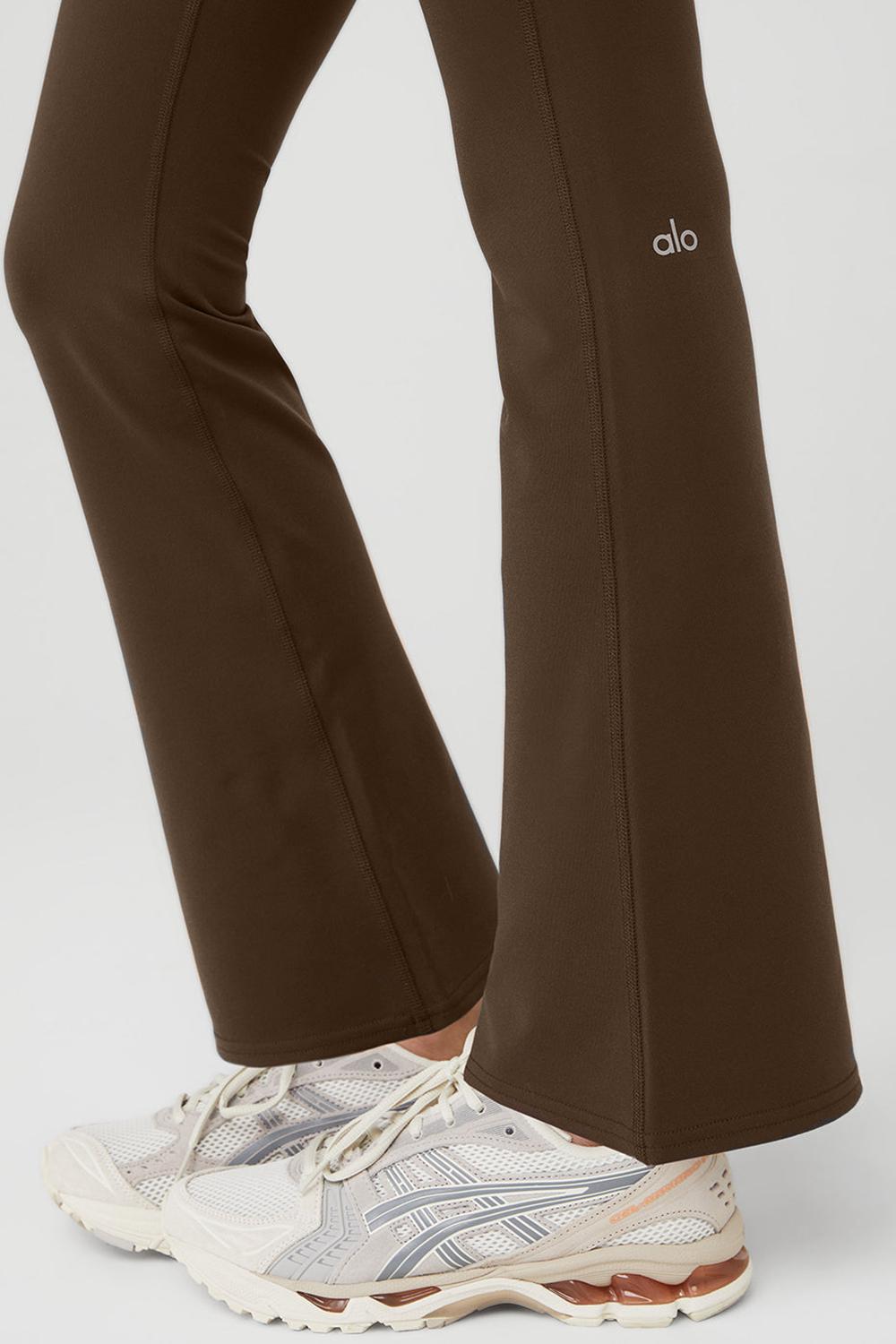 Leggins Alo Yoga Airbrush High-Waist 7/8 Bootcut Mujer Espresso | Mexico  FRI-972435