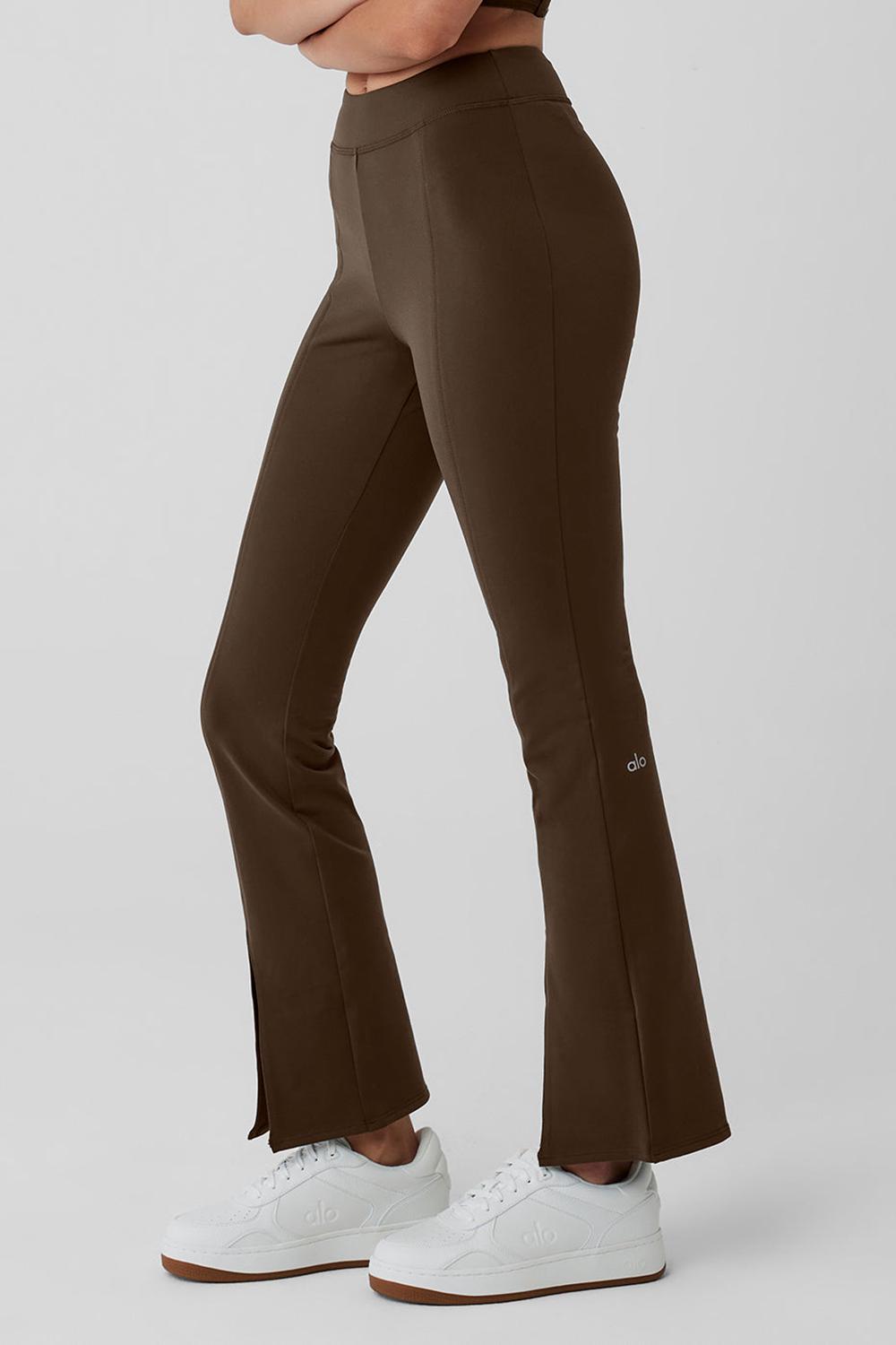 Leggins Alo Yoga Airbrush High-Waist 7/8 Flutter Mujer Espresso | Mexico  IDZ-321560