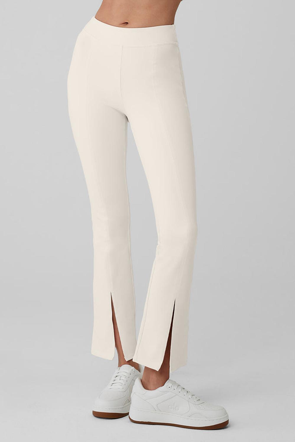Leggins Alo Yoga Airbrush High-Waist 7/8 Flutter Mujer Ivory | Mexico  GFE-743809