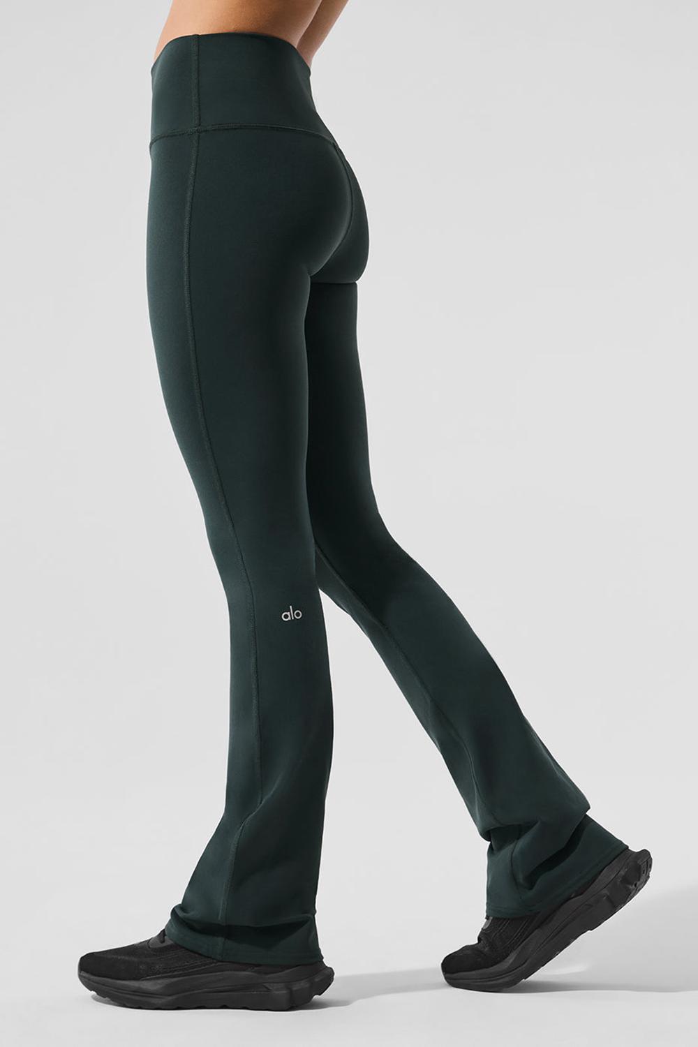 Leggins Alo Yoga Airbrush High-Waist Bootcut Mujer Verdes | Mexico  ROV-320754