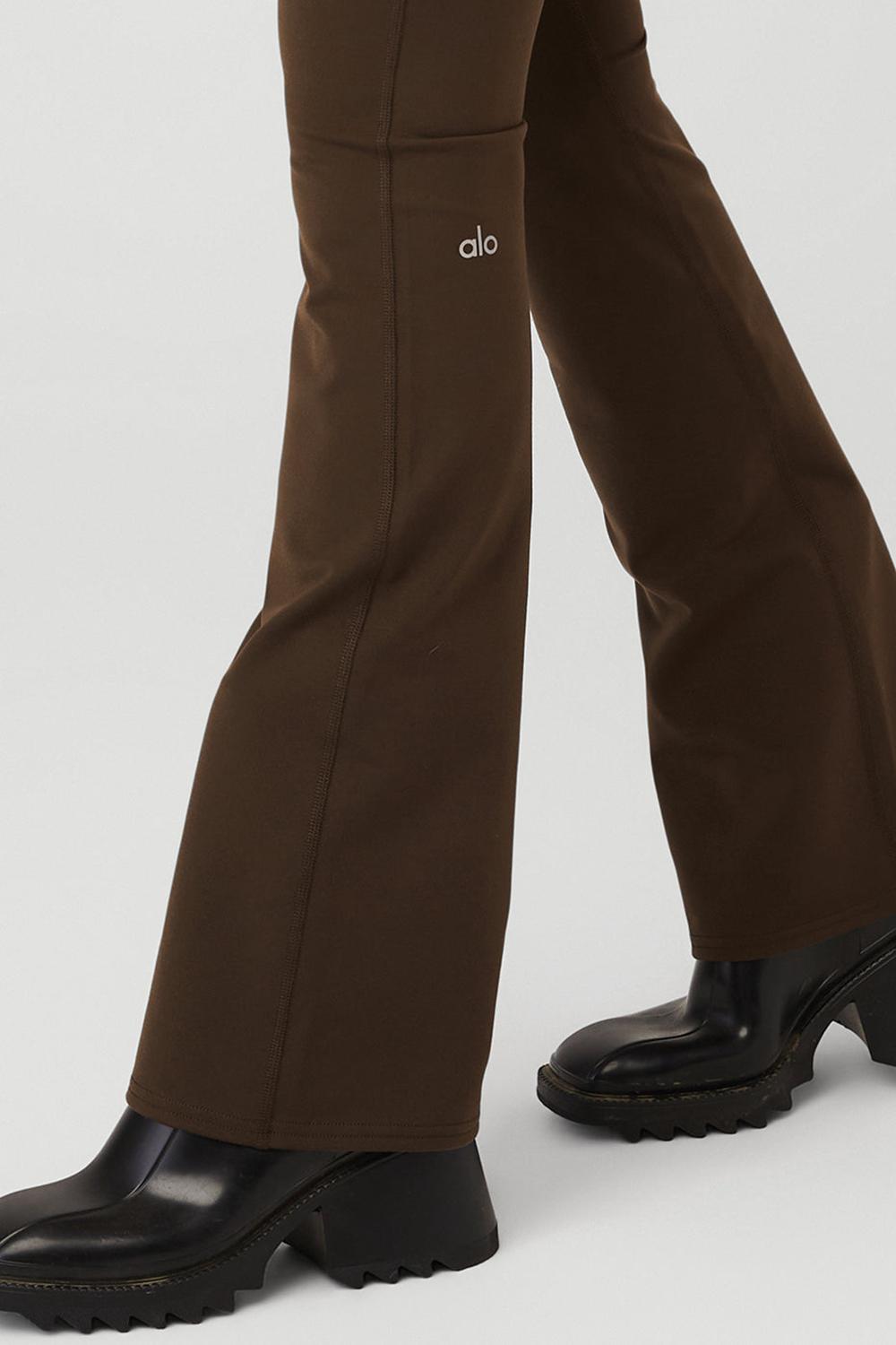 Leggins Alo Yoga Airbrush High-Waist Bootcut Mujer Espresso | Mexico  YMJ-563471