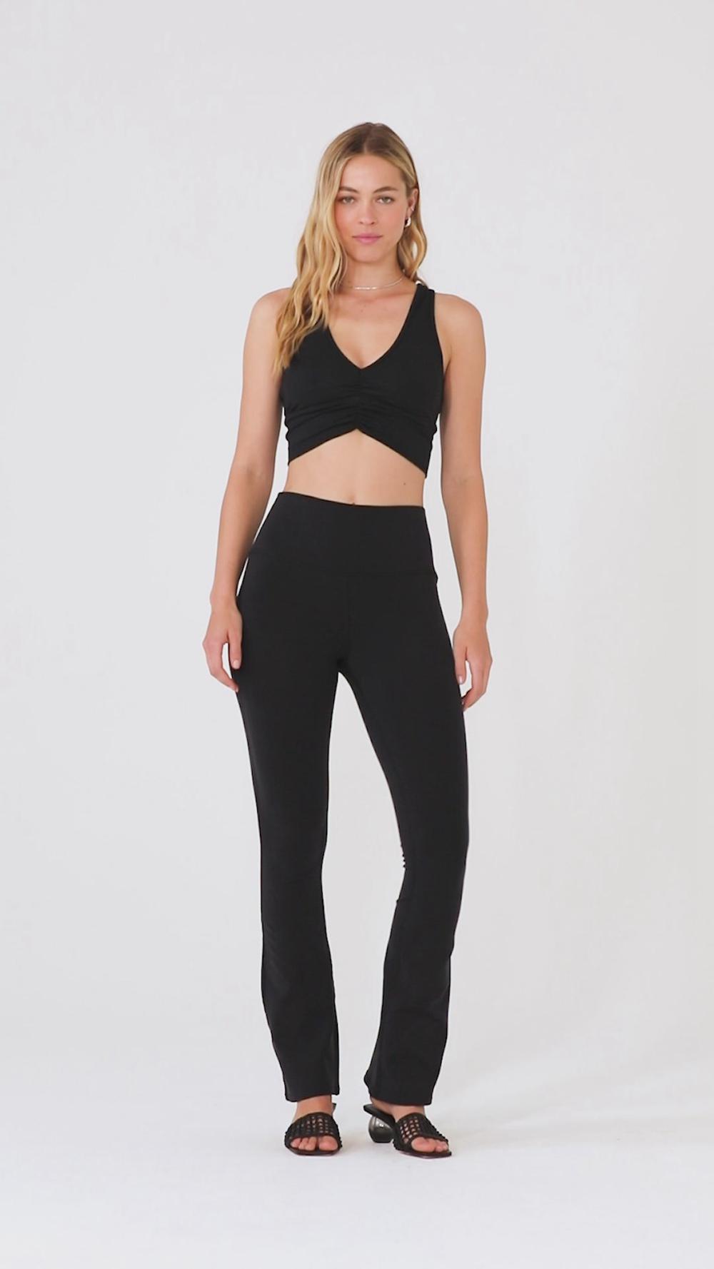 Leggins Alo Yoga Airbrush High-Waist Bootcut Mujer Espresso | Mexico  YMJ-563471