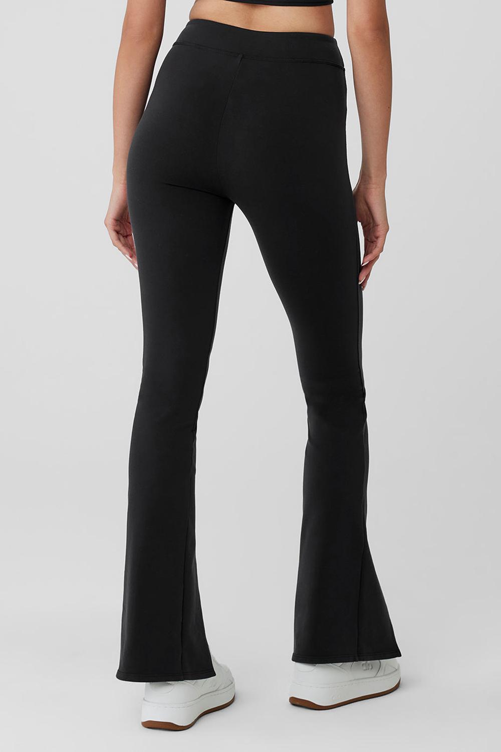 Leggins Alo Yoga Airbrush High-Waist Flutter Mujer Negros | Mexico  MPX-986027